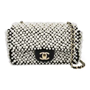 19S Mini Pearl Flap Bag