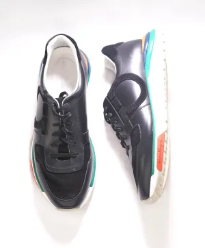 $995 SALVATORE FERRAGAMO - *GANCINI* Black/Multi-Colow Sneaker - 12 M US