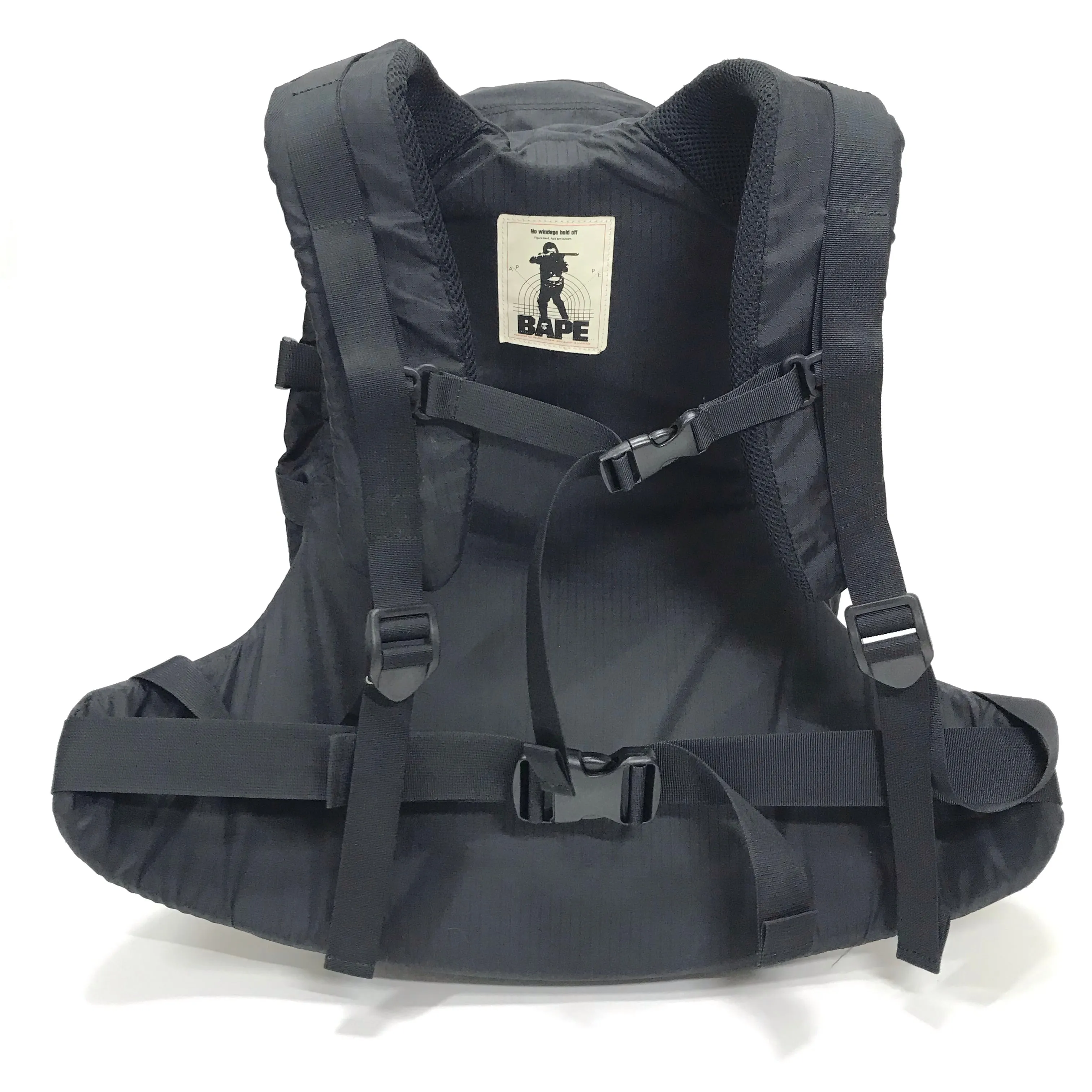A Bathing Ape Bape Vintage Ripstop Nylon Backpack