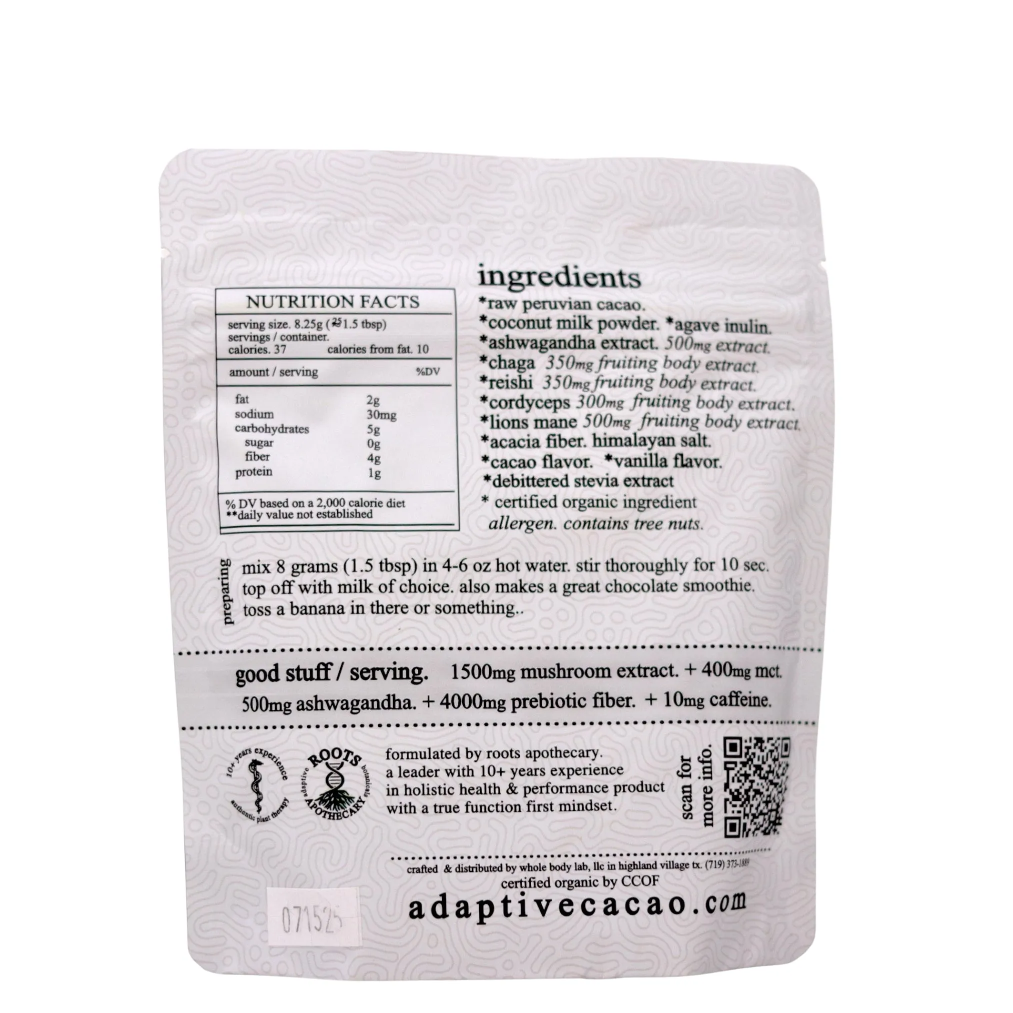 adaptive cacao - mini bags