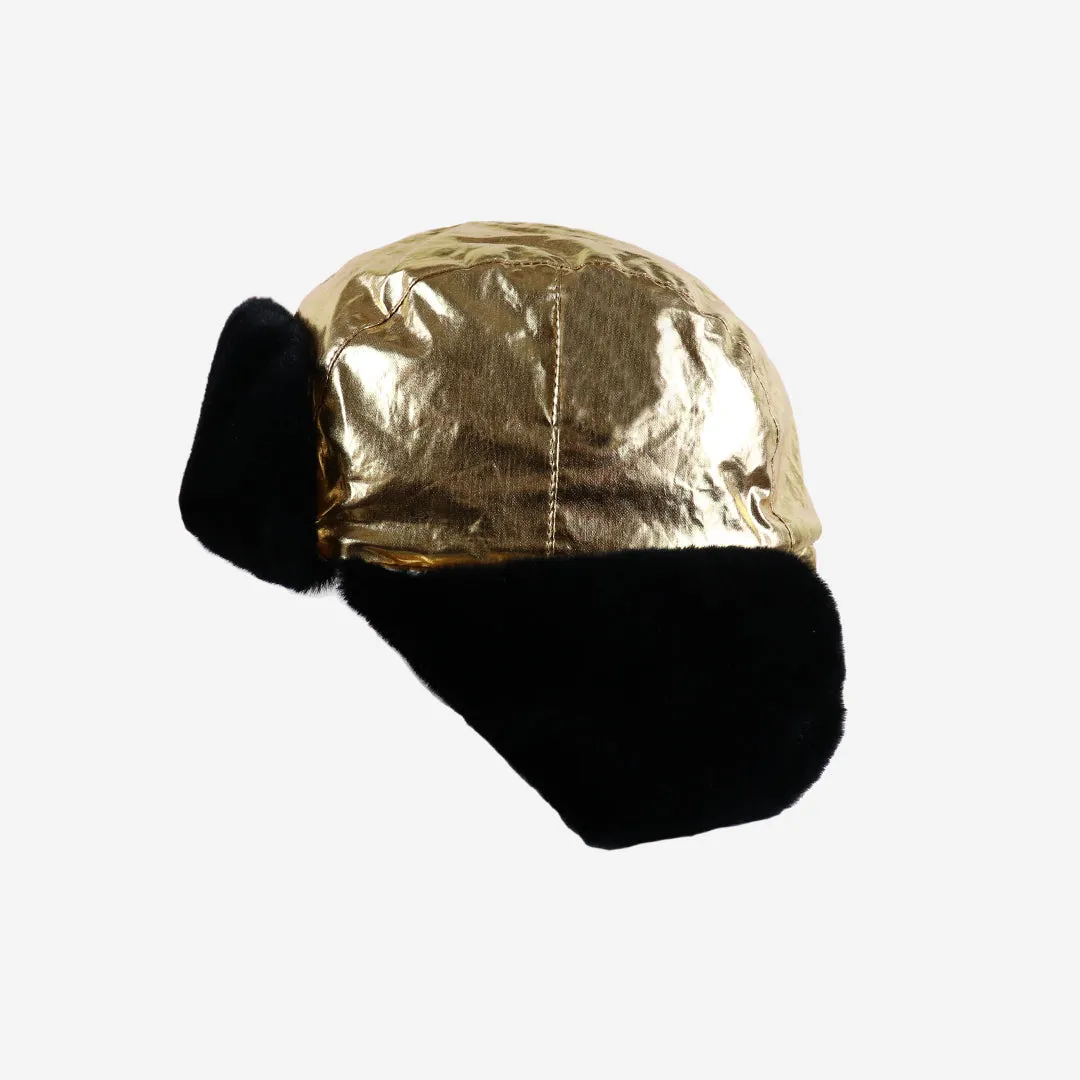 Adults Arctic Cub Trapper Hat: Gold