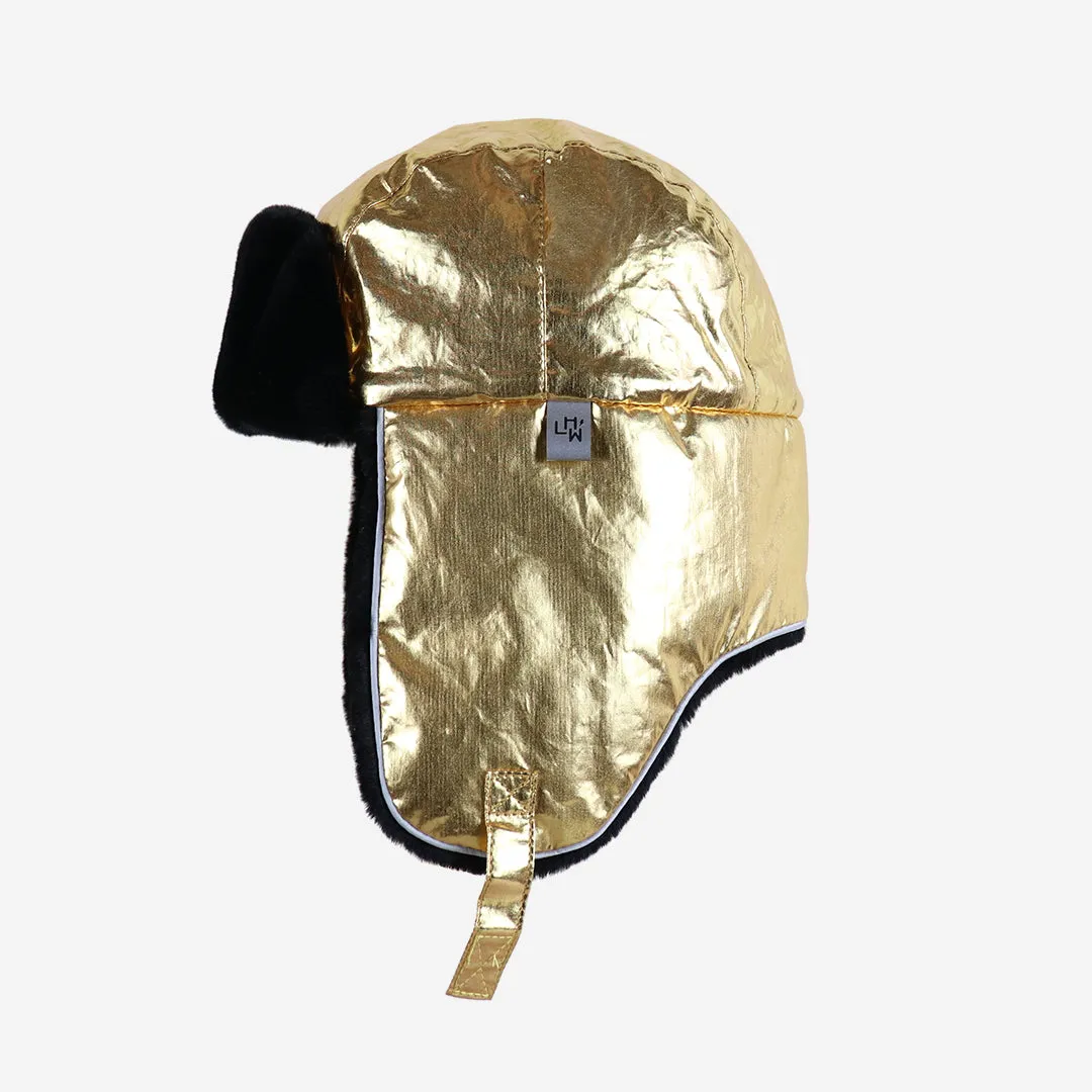 Adults Arctic Cub Trapper Hat: Gold