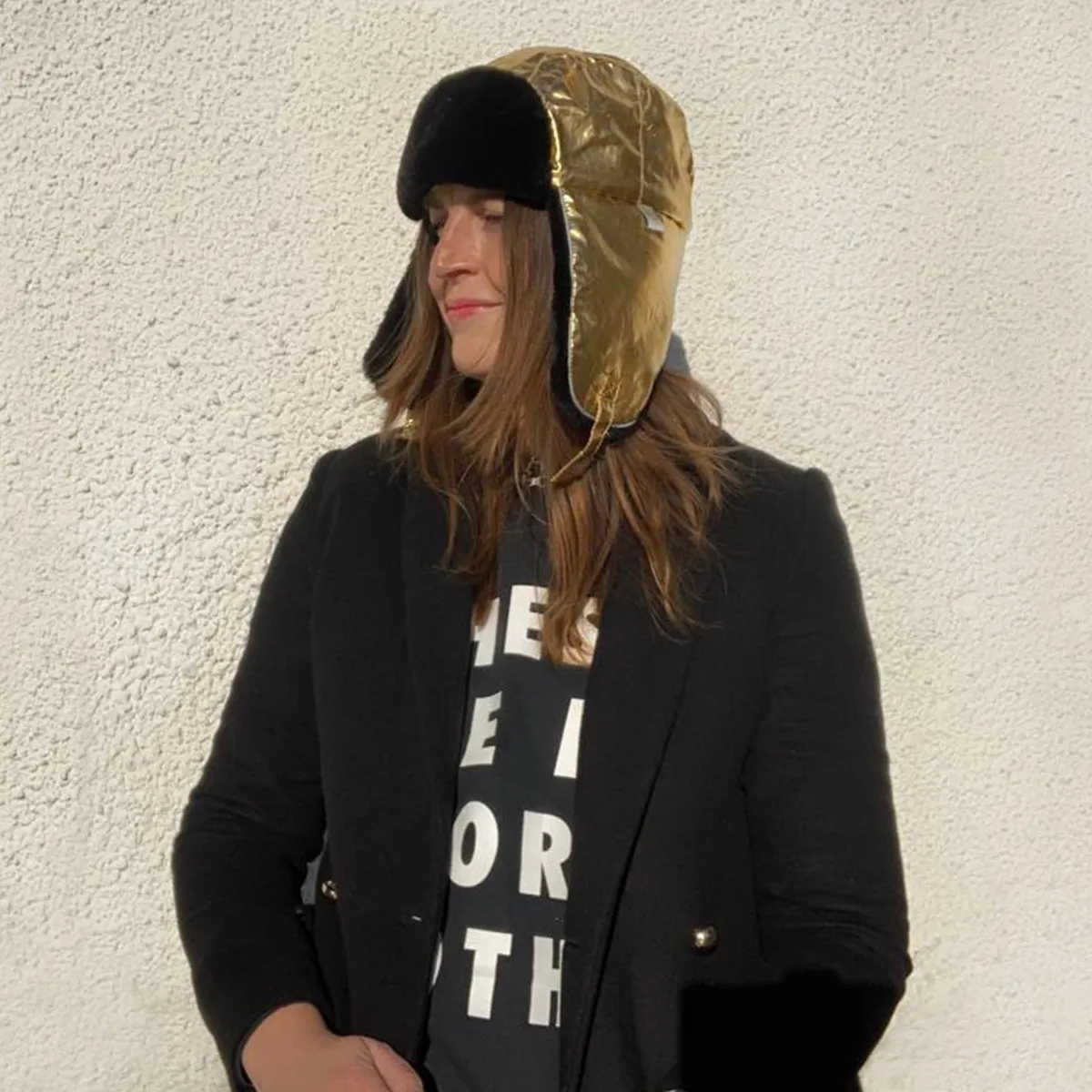Adults Arctic Cub Trapper Hat: Gold