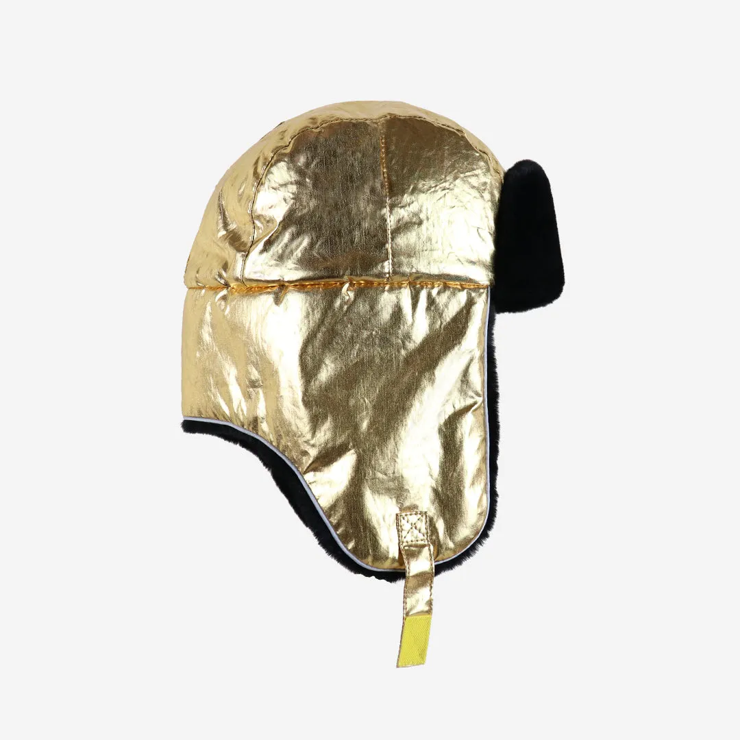 Adults Arctic Cub Trapper Hat: Gold