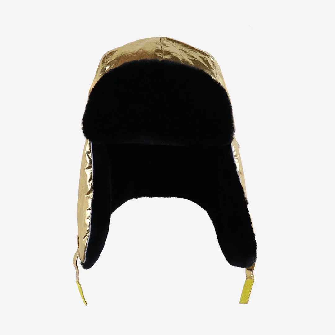 Adults Arctic Cub Trapper Hat: Gold