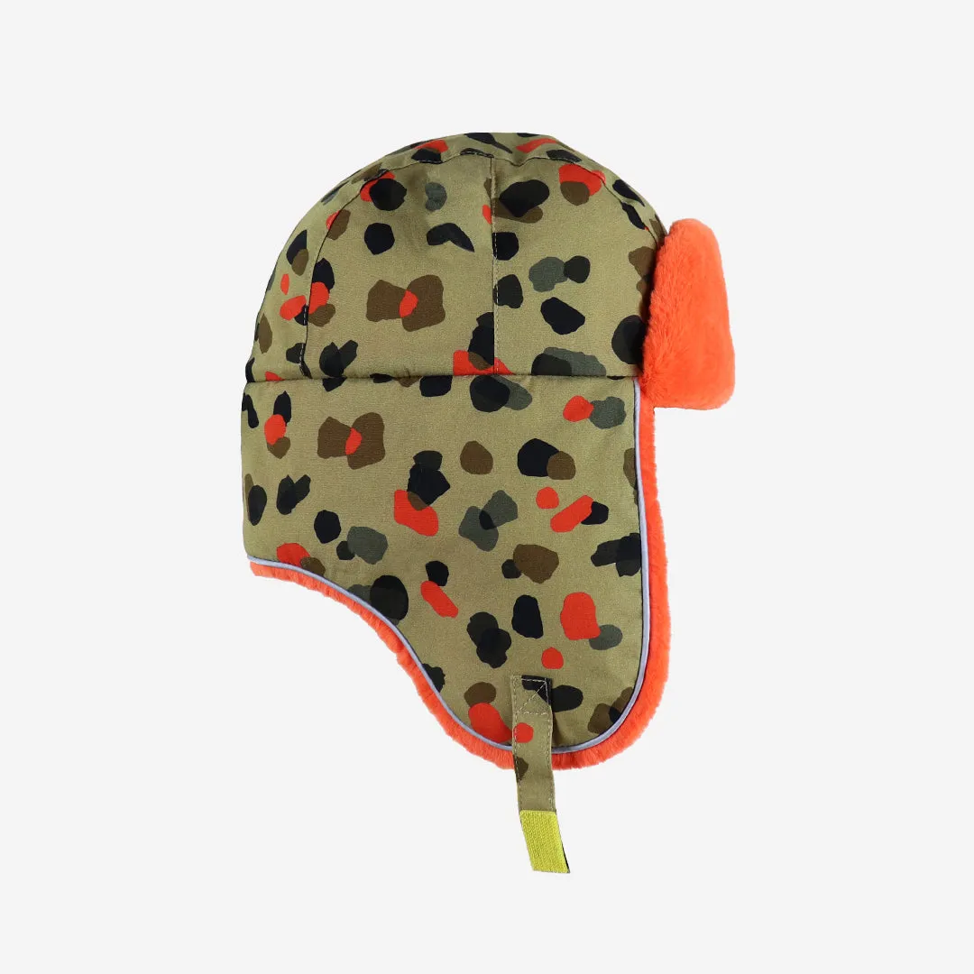 Adults Arctic Cub Trapper Hat: Leopard Neutral