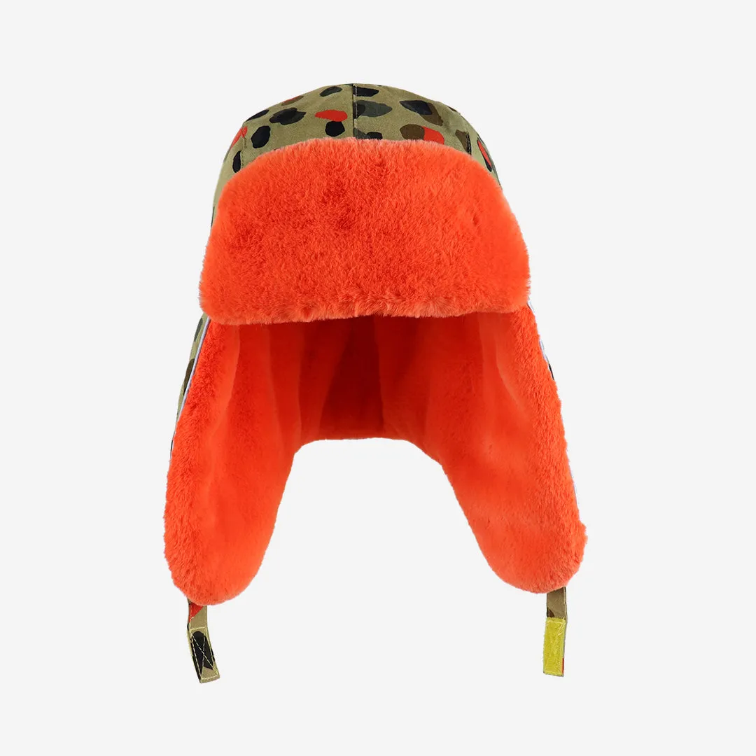 Adults Arctic Cub Trapper Hat: Leopard Neutral