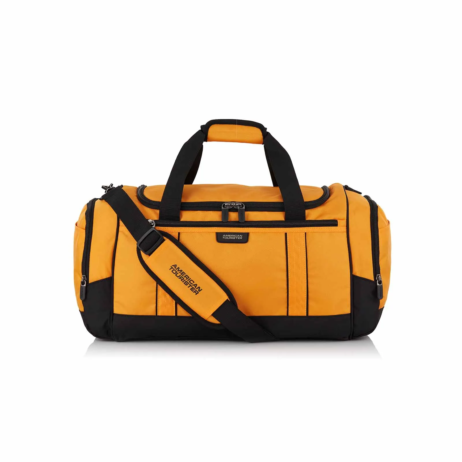 American Tourister X-Bags 55cm Carry-On Duffel Bag Mustard Black