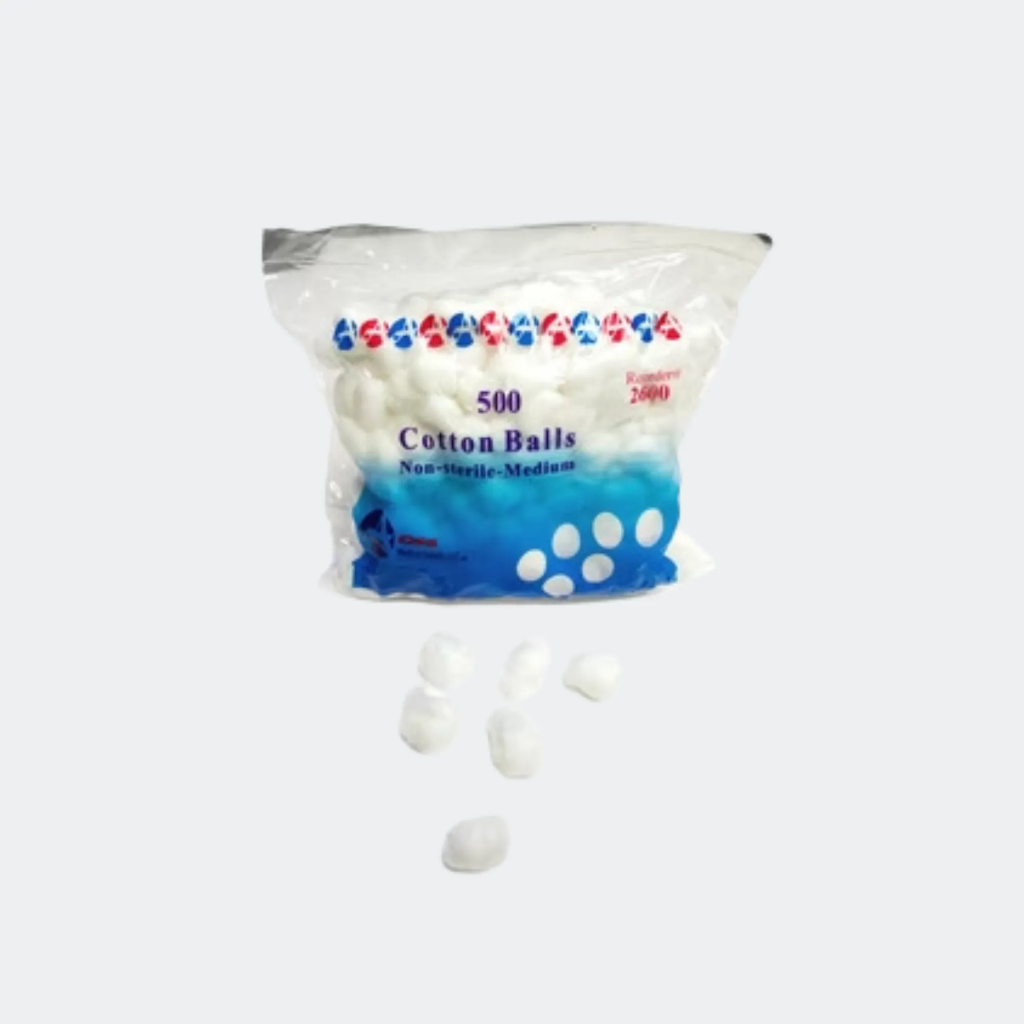 AOSS Cotton Balls Nonsterile. MED 100%Cotton (500EA/BG, 8BG/CA)