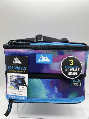 Arctic Zone Insulated IceWalls Cooler Hot Cold Lunch Bag Pouch Zipper