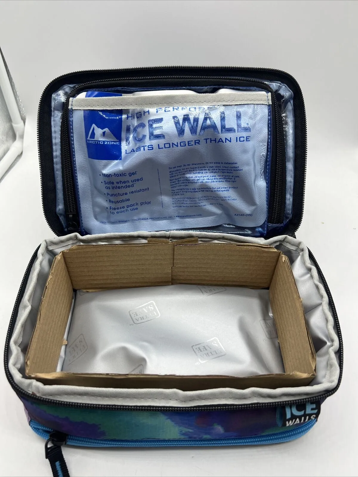 Arctic Zone Insulated IceWalls Cooler Hot Cold Lunch Bag Pouch Zipper