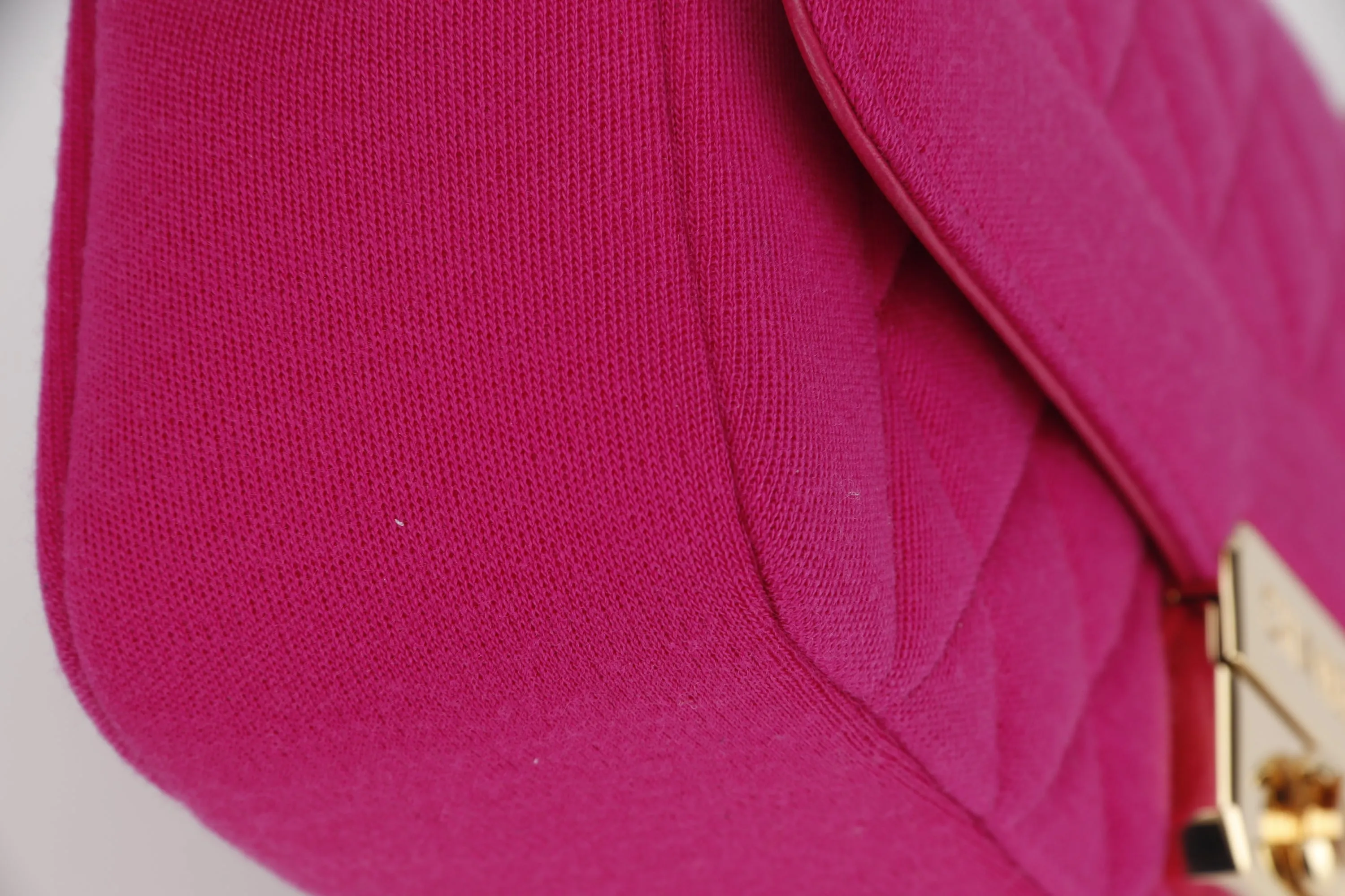 CHANEL CHIC WITH ME FLAP (2016xxxx) LARGE PINK JERSEY GOLD HARDWARE, WITH CARD & DUST COVER