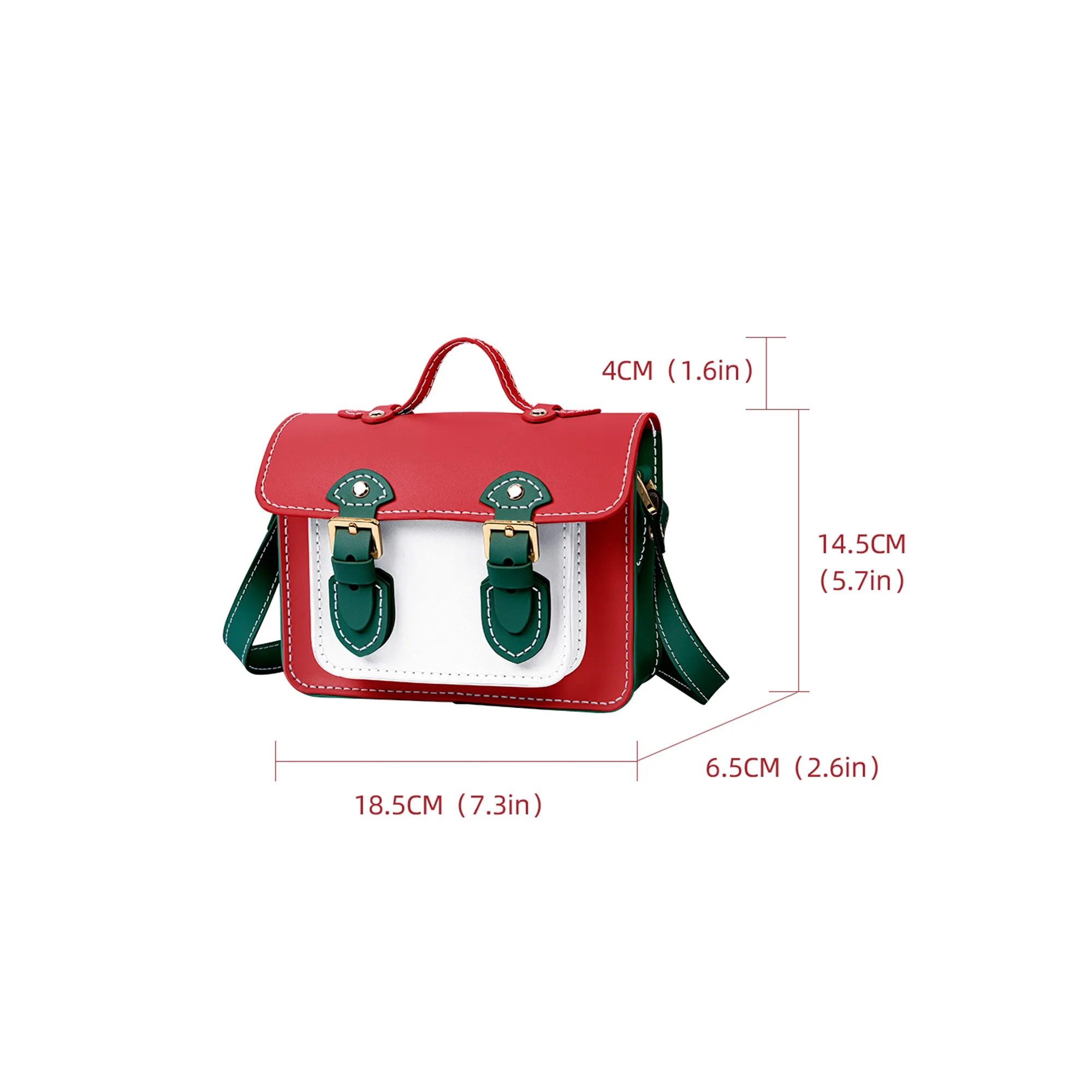 Christmas Colorblock Small Cambridge Leather Bag Kit