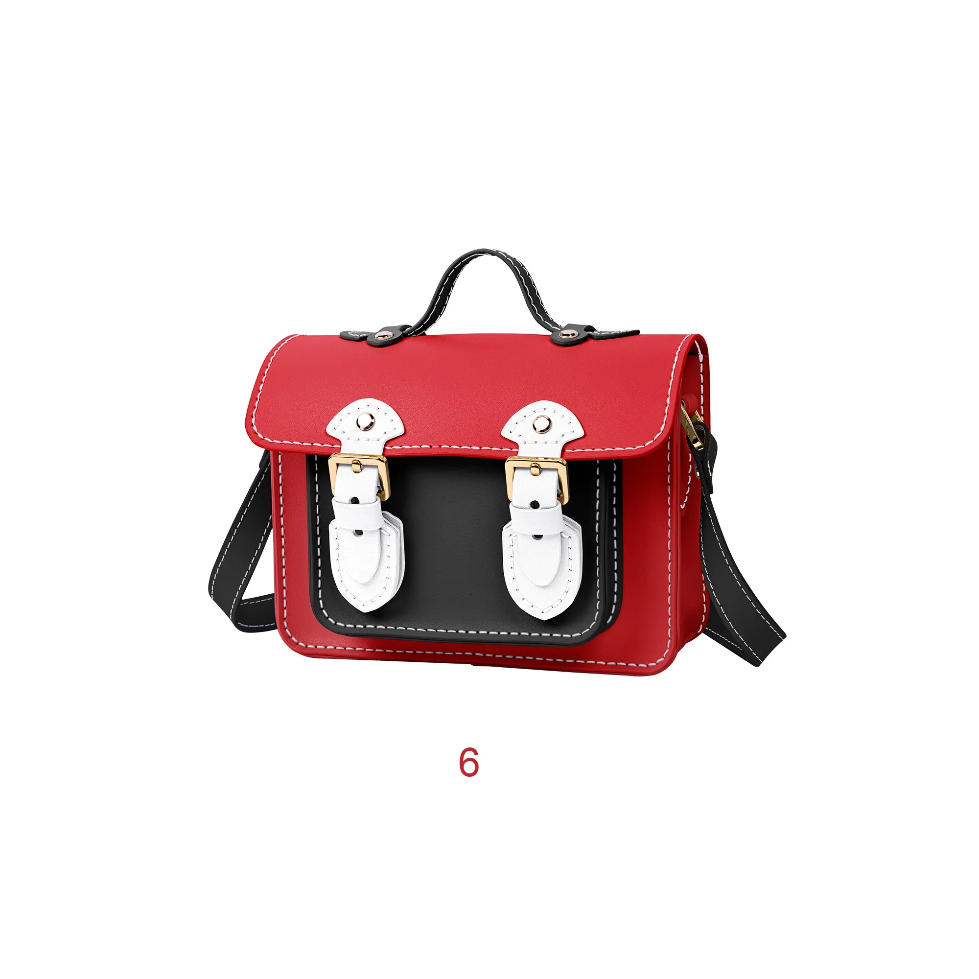 Christmas Colorblock Small Cambridge Leather Bag Kit