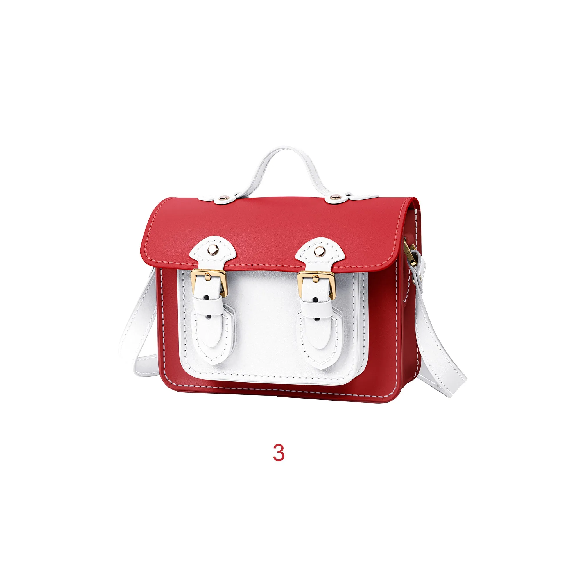 Christmas Colorblock Small Cambridge Leather Bag Kit