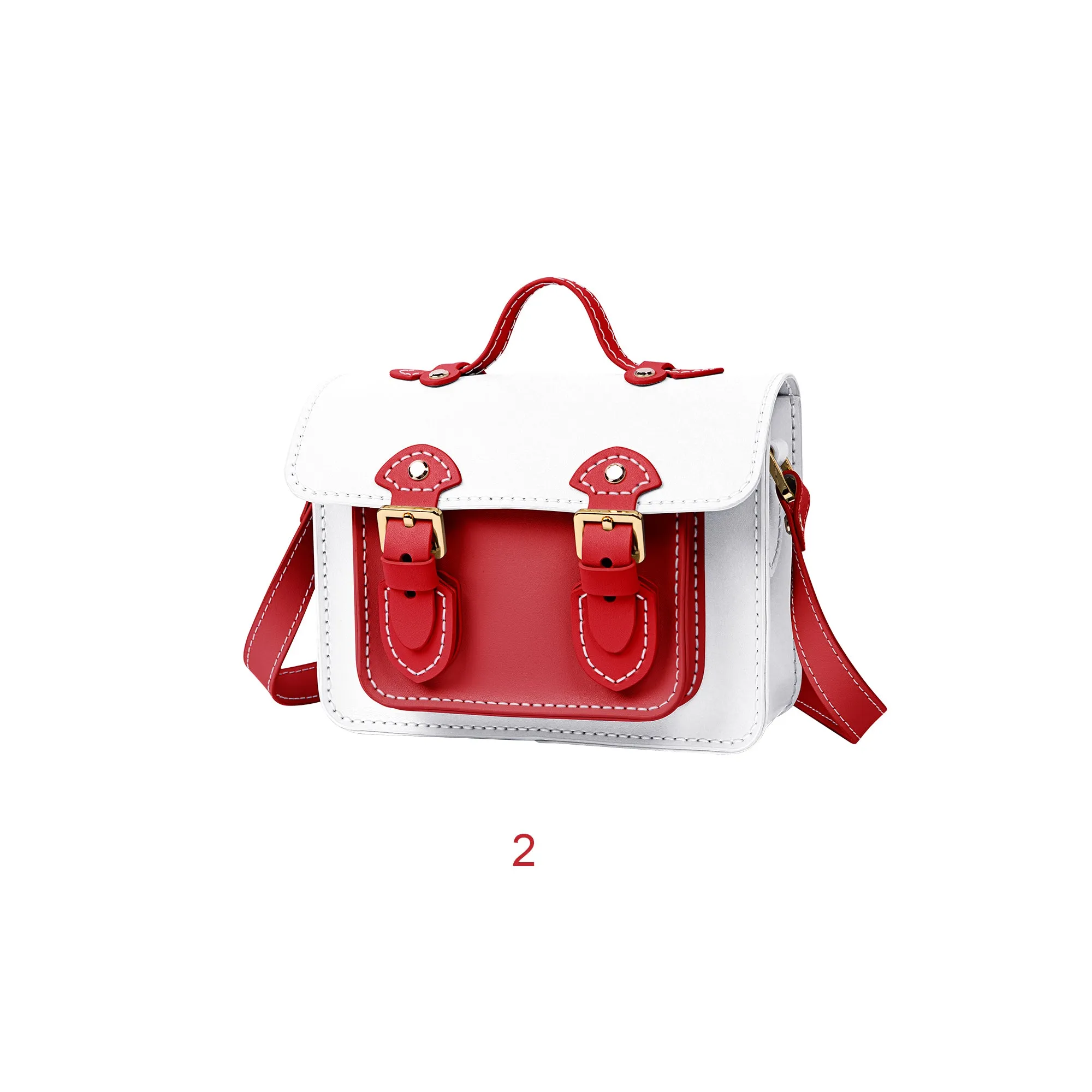 Christmas Colorblock Small Cambridge Leather Bag Kit
