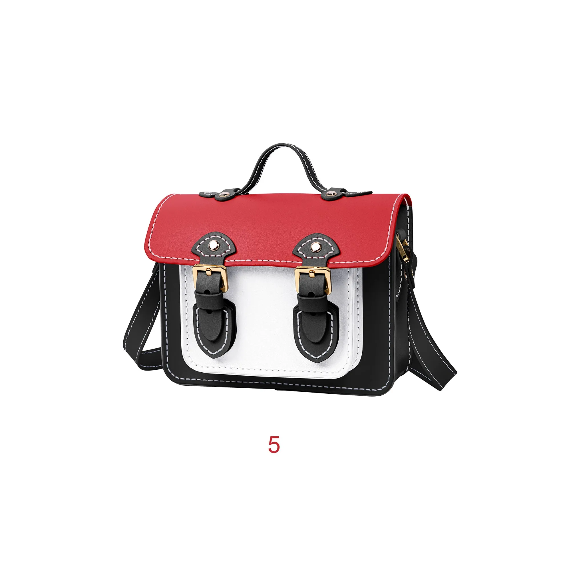Christmas Colorblock Small Cambridge Leather Bag Kit