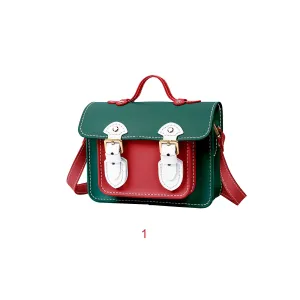 Christmas Colorblock Small Cambridge Leather Bag Kit