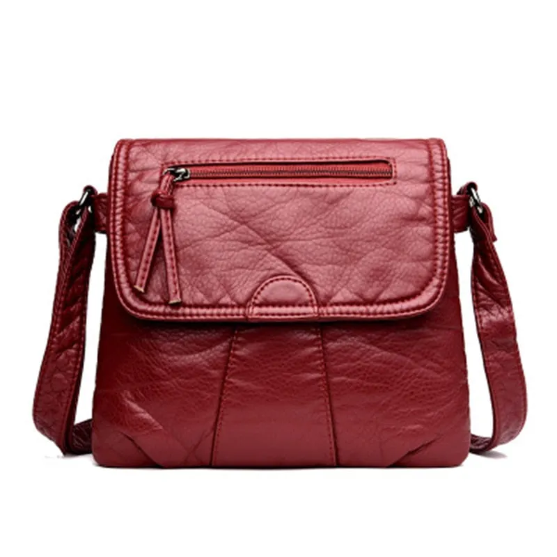 CmetNi Black Small Women Messenger Bag