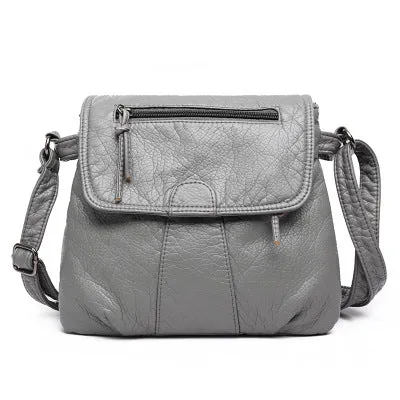 CmetNi Black Small Women Messenger Bag