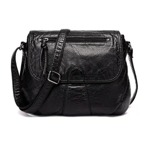 CmetNi Black Small Women Messenger Bag