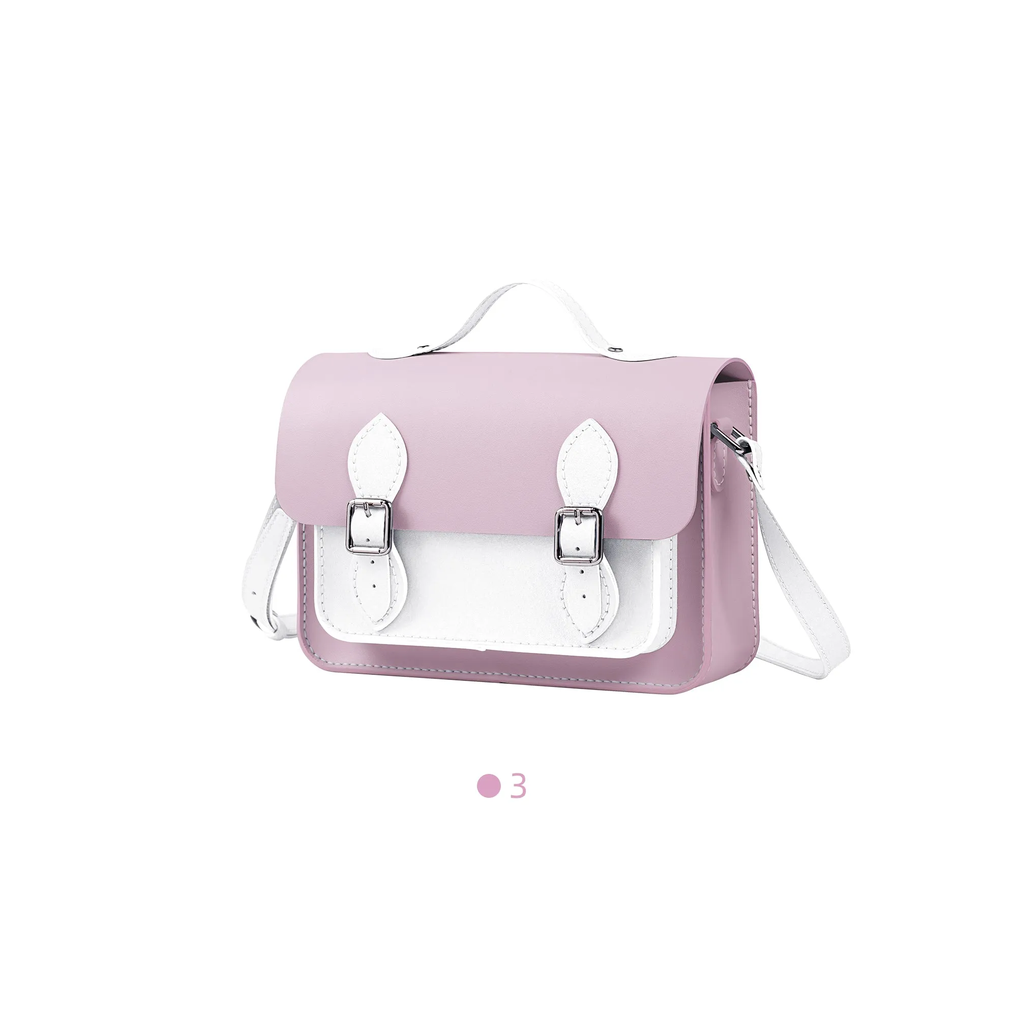 Colorblock Leather Cambridge Bag Kit-Large Size