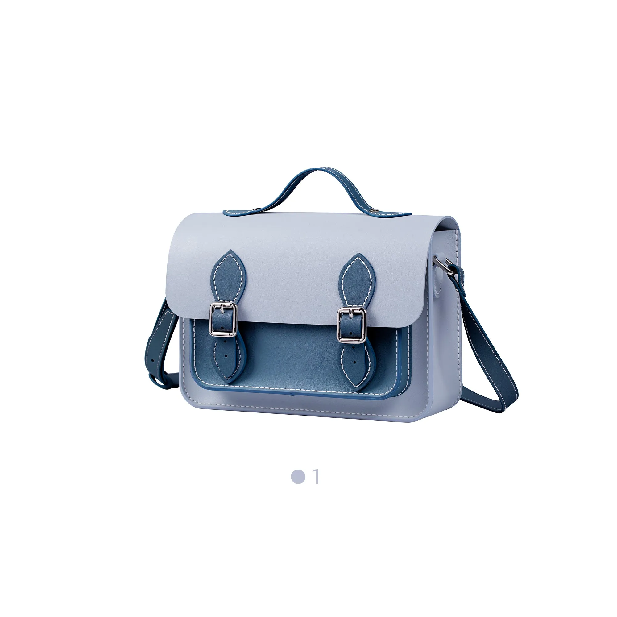 Colorblock Leather Cambridge Bag Kit-Large Size