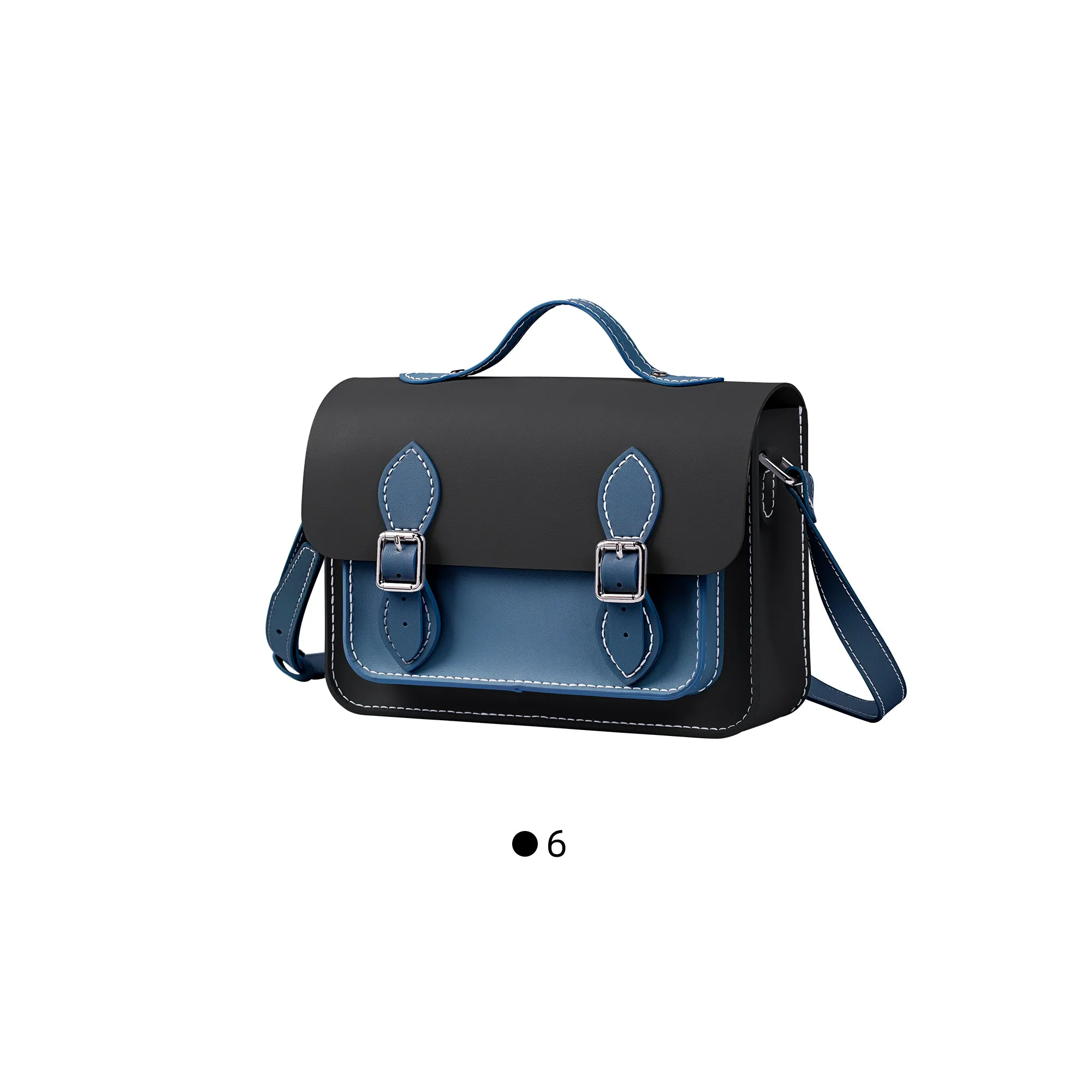 Colorblock Leather Cambridge Bag Kit-Large Size