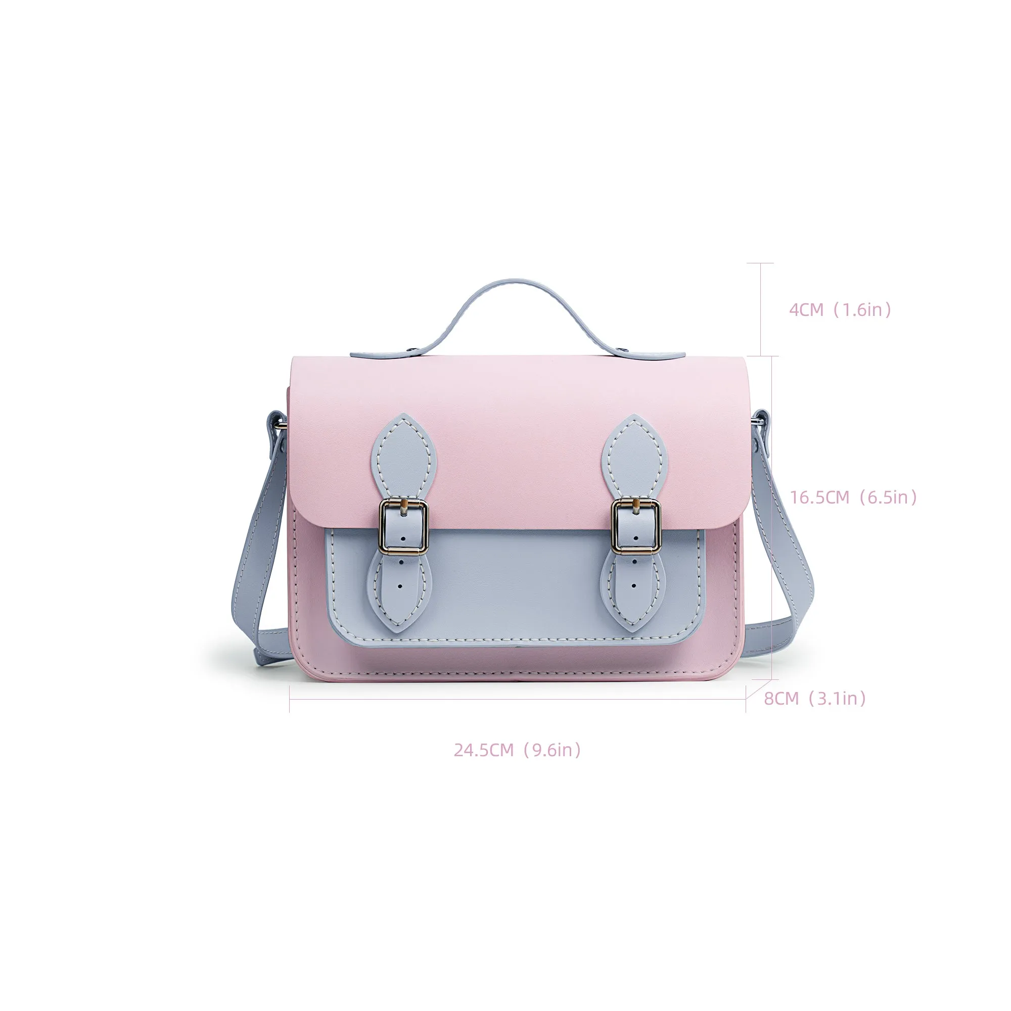 Colorblock Leather Cambridge Bag Kit-Large Size