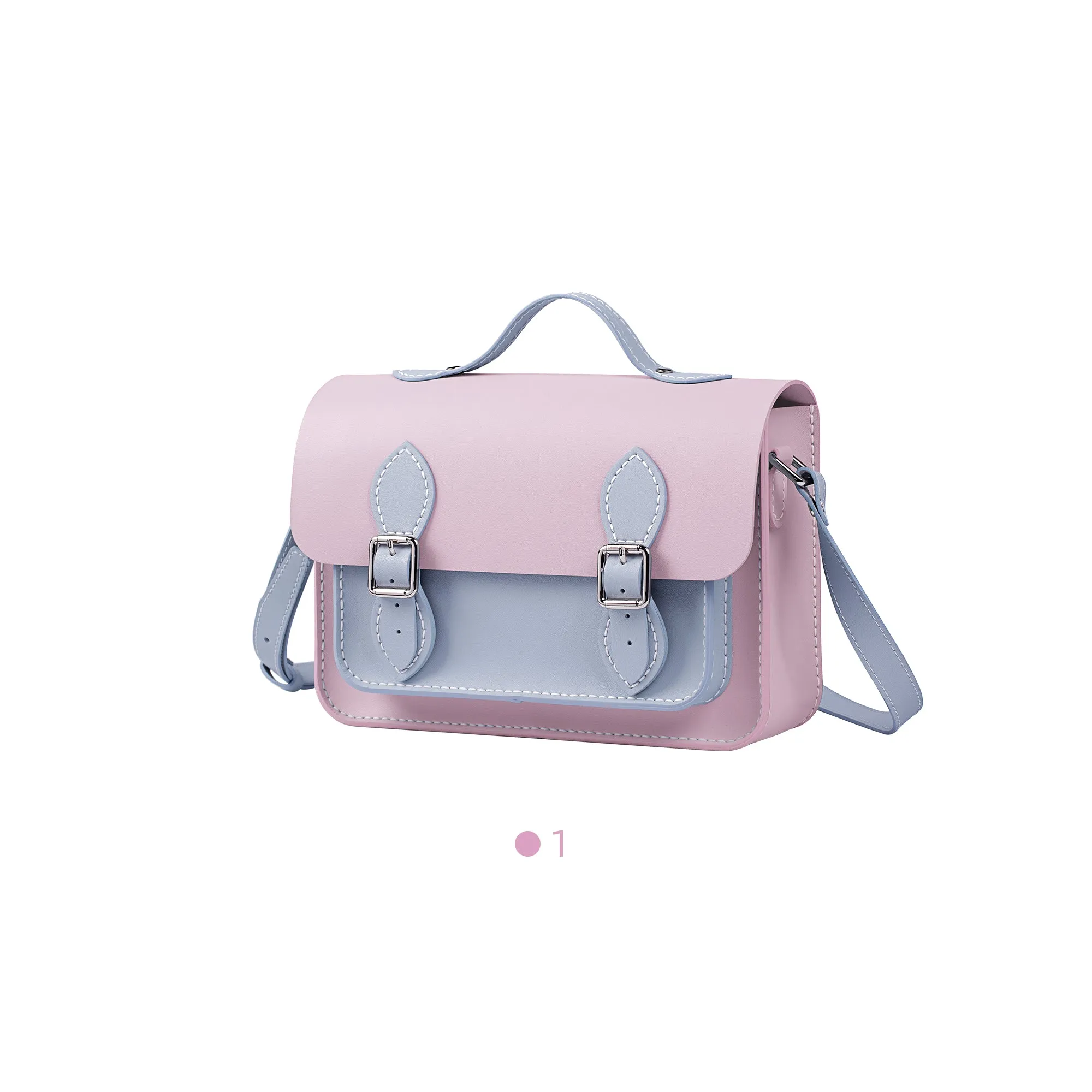 Colorblock Leather Cambridge Bag Kit-Large Size