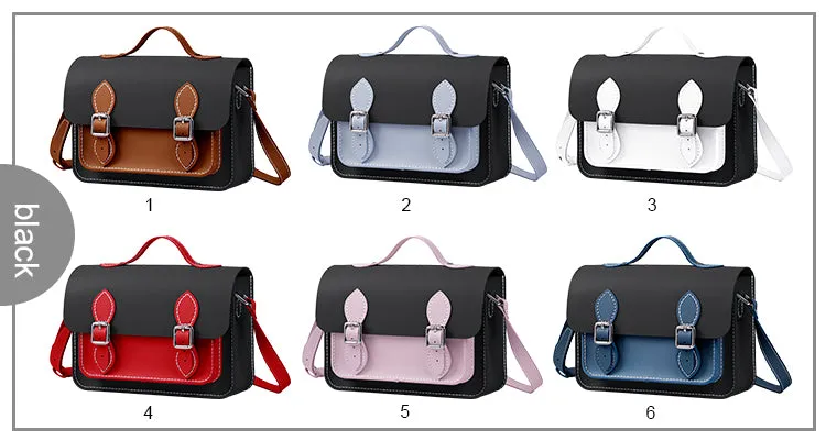 Colorblock Leather Cambridge Bag Kit-Large Size