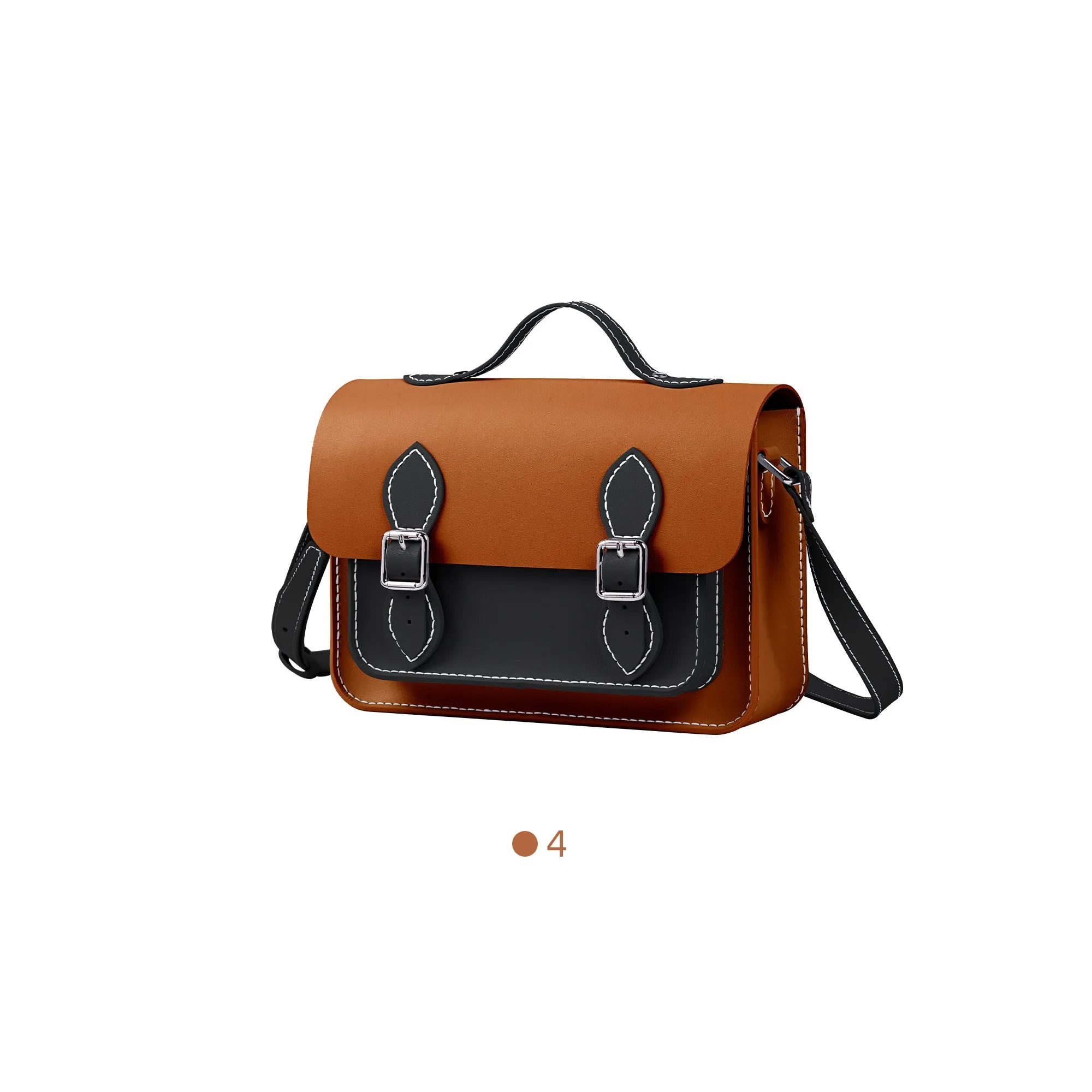 Colorblock Leather Cambridge Bag Kit-Large Size