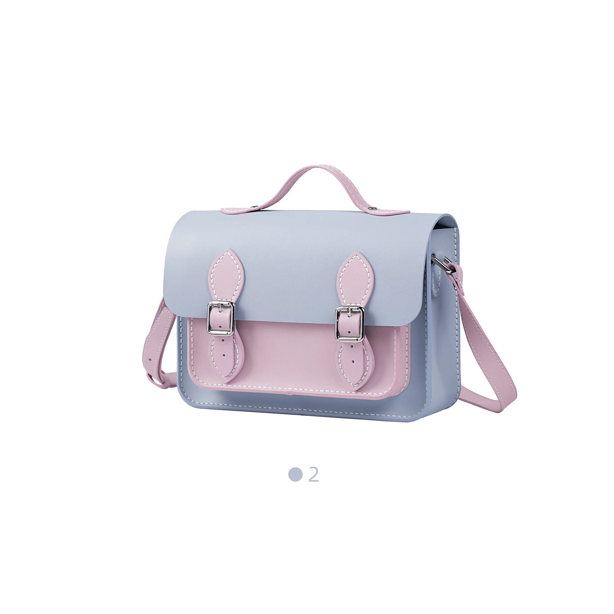 Colorblock Leather Cambridge Bag Kit-Large Size