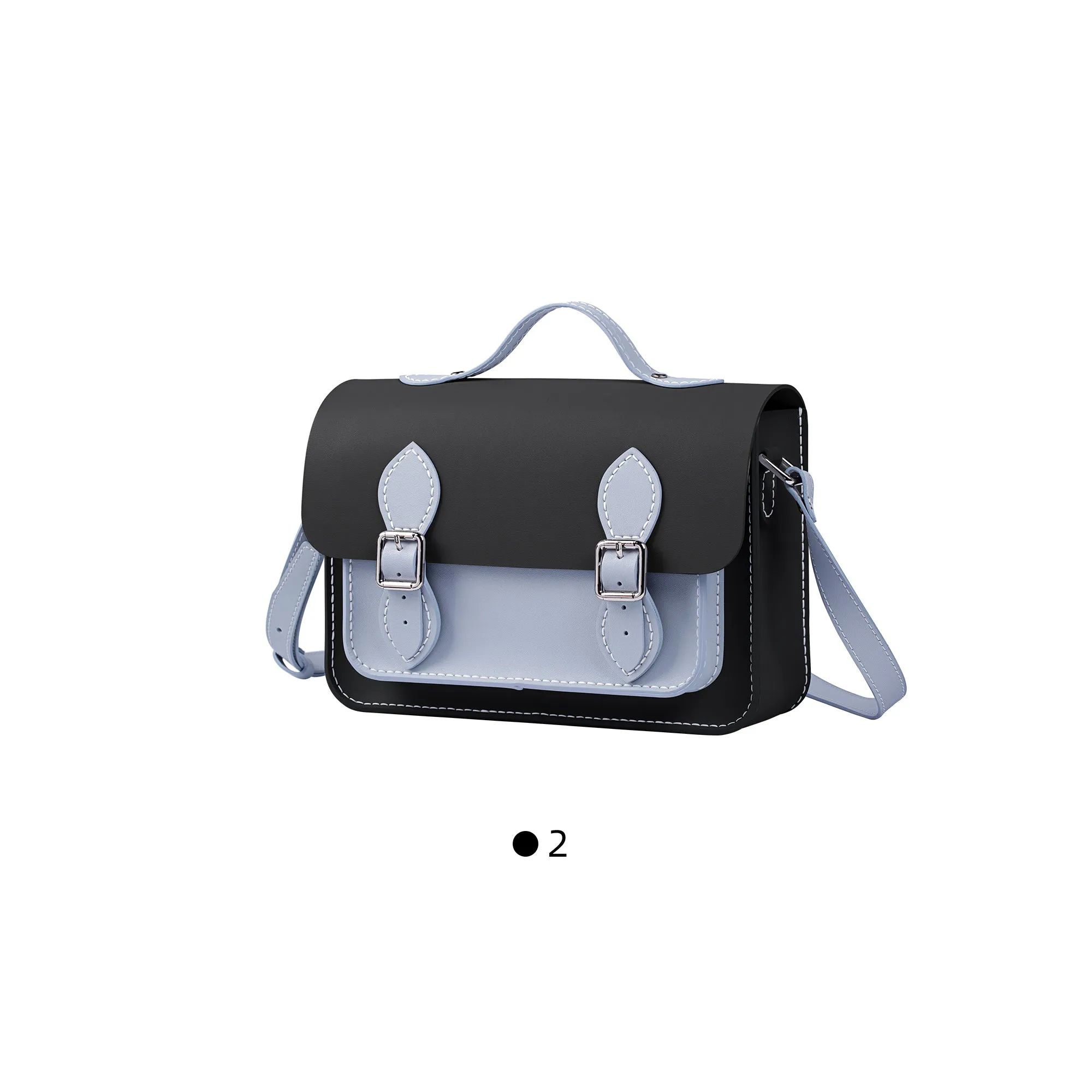 Colorblock Leather Cambridge Bag Kit-Large Size
