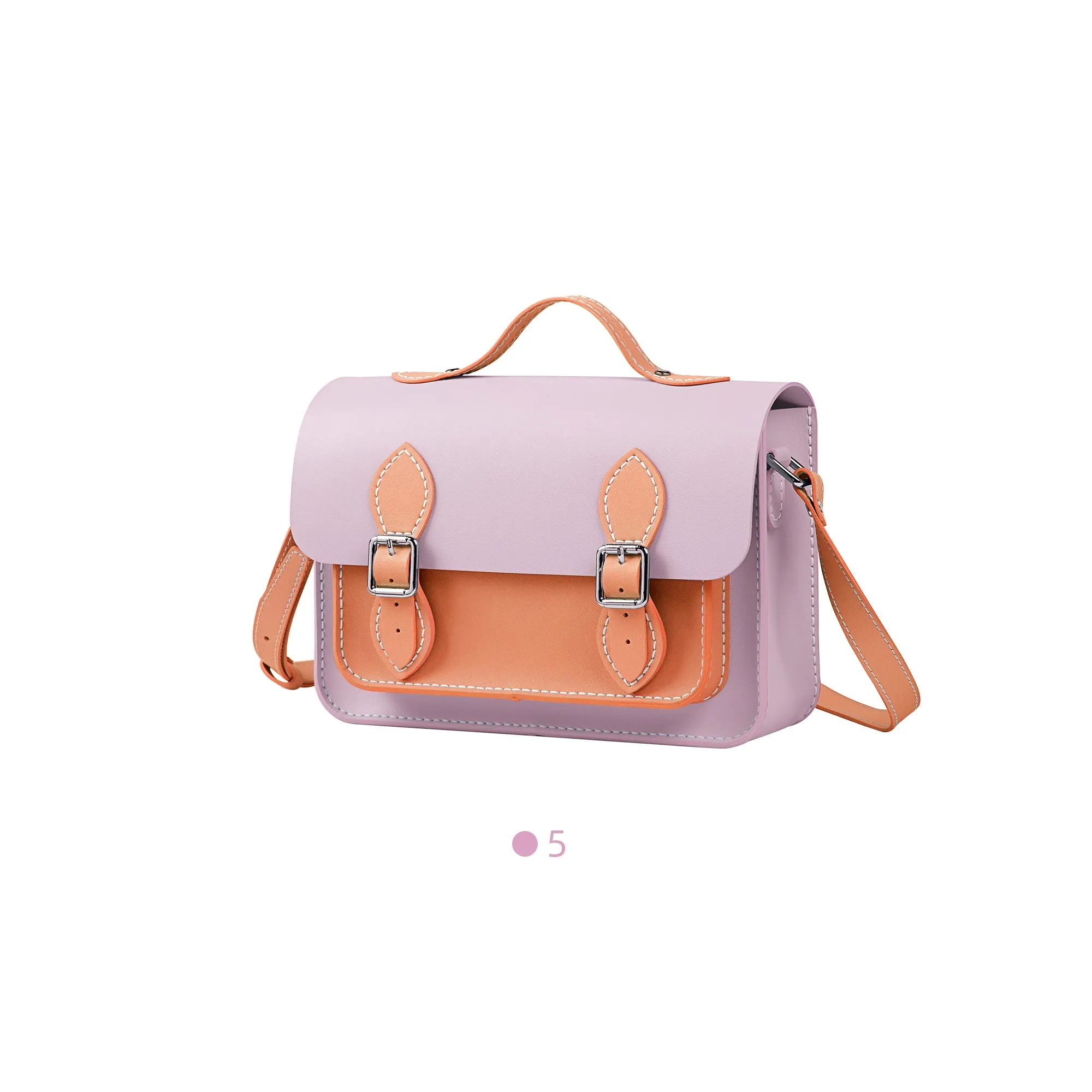 Colorblock Leather Cambridge Bag Kit-Large Size