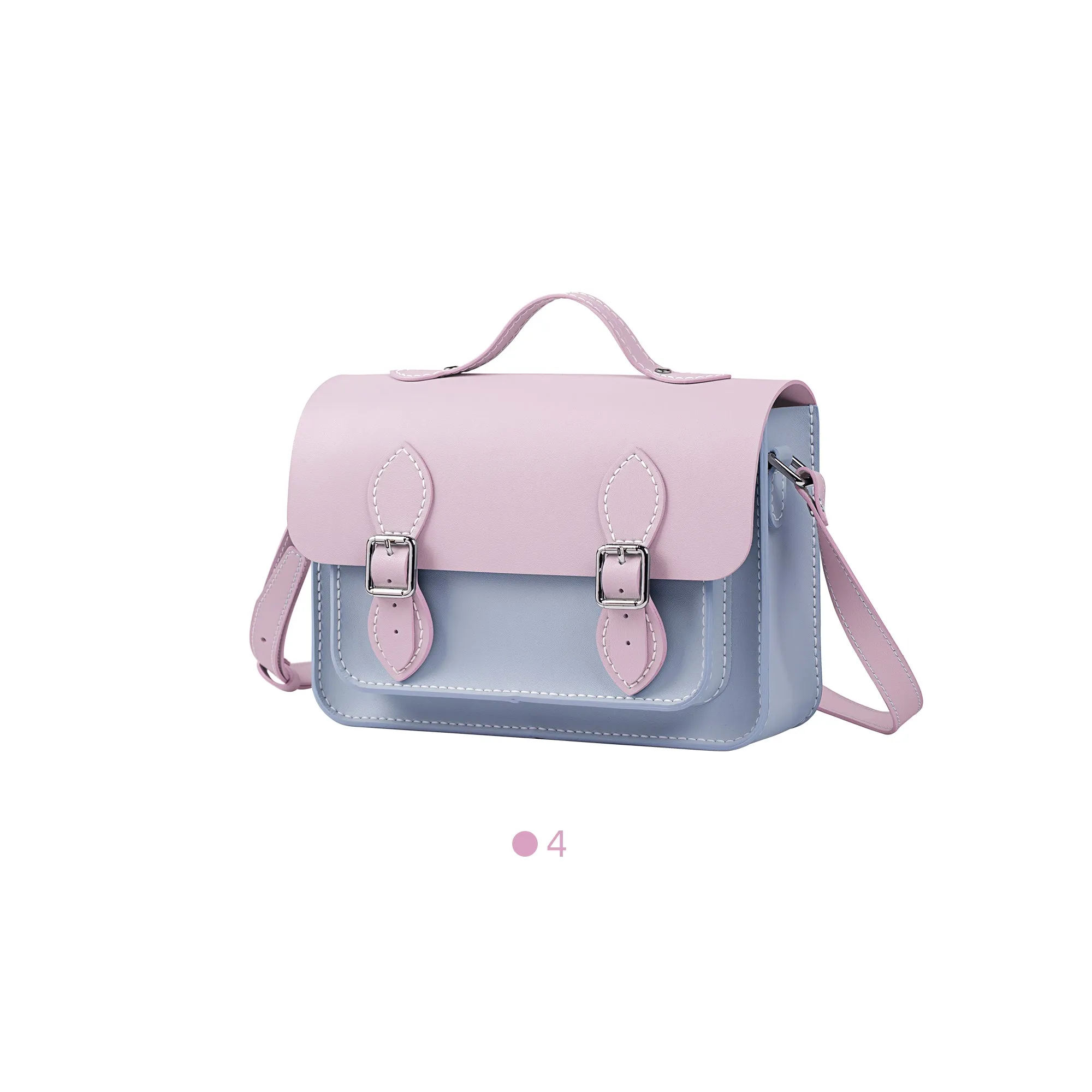 Colorblock Leather Cambridge Bag Kit-Large Size