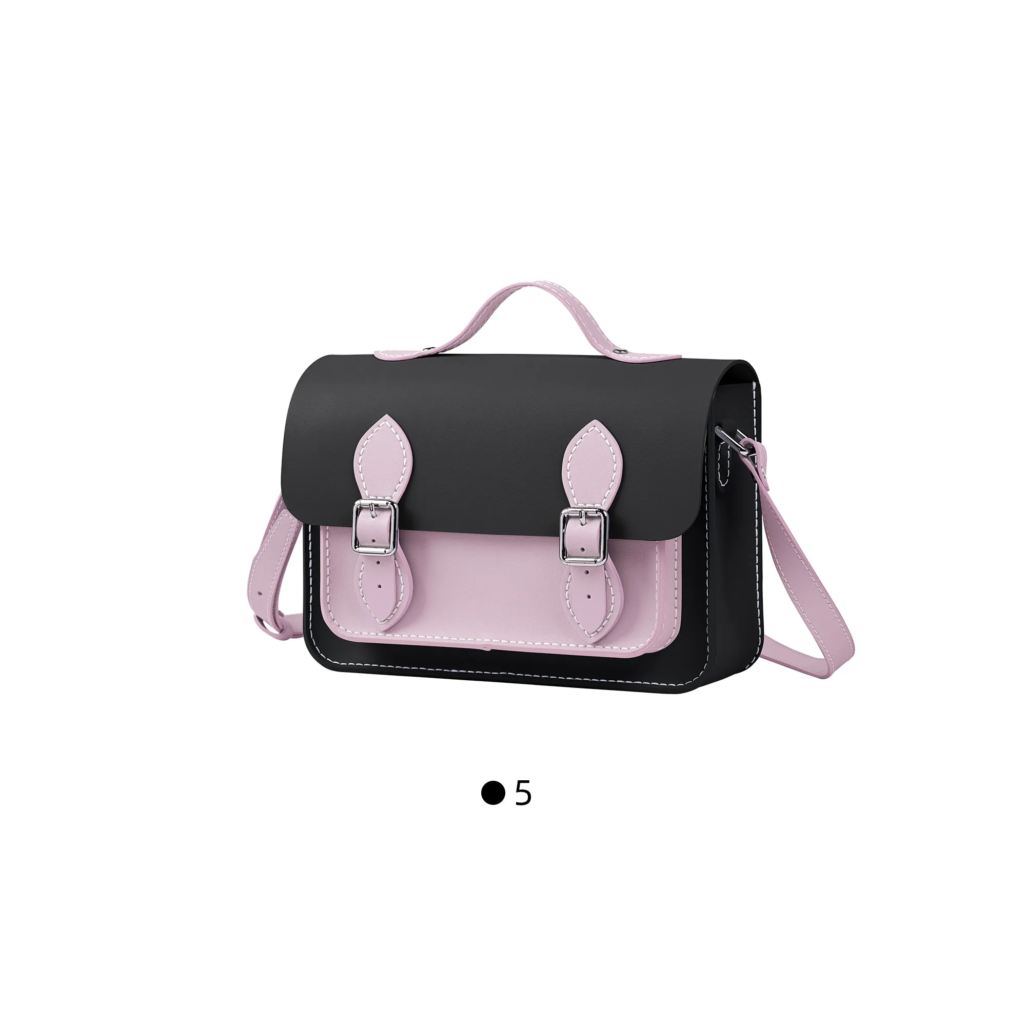 Colorblock Leather Cambridge Bag Kit-Large Size