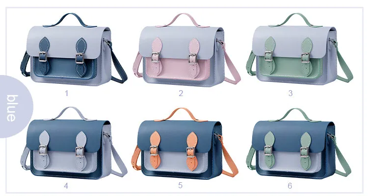 Colorblock Leather Cambridge Bag Kit-Large Size