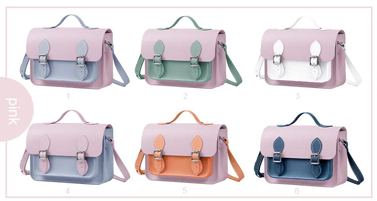 Colorblock Leather Cambridge Bag Kit-Large Size