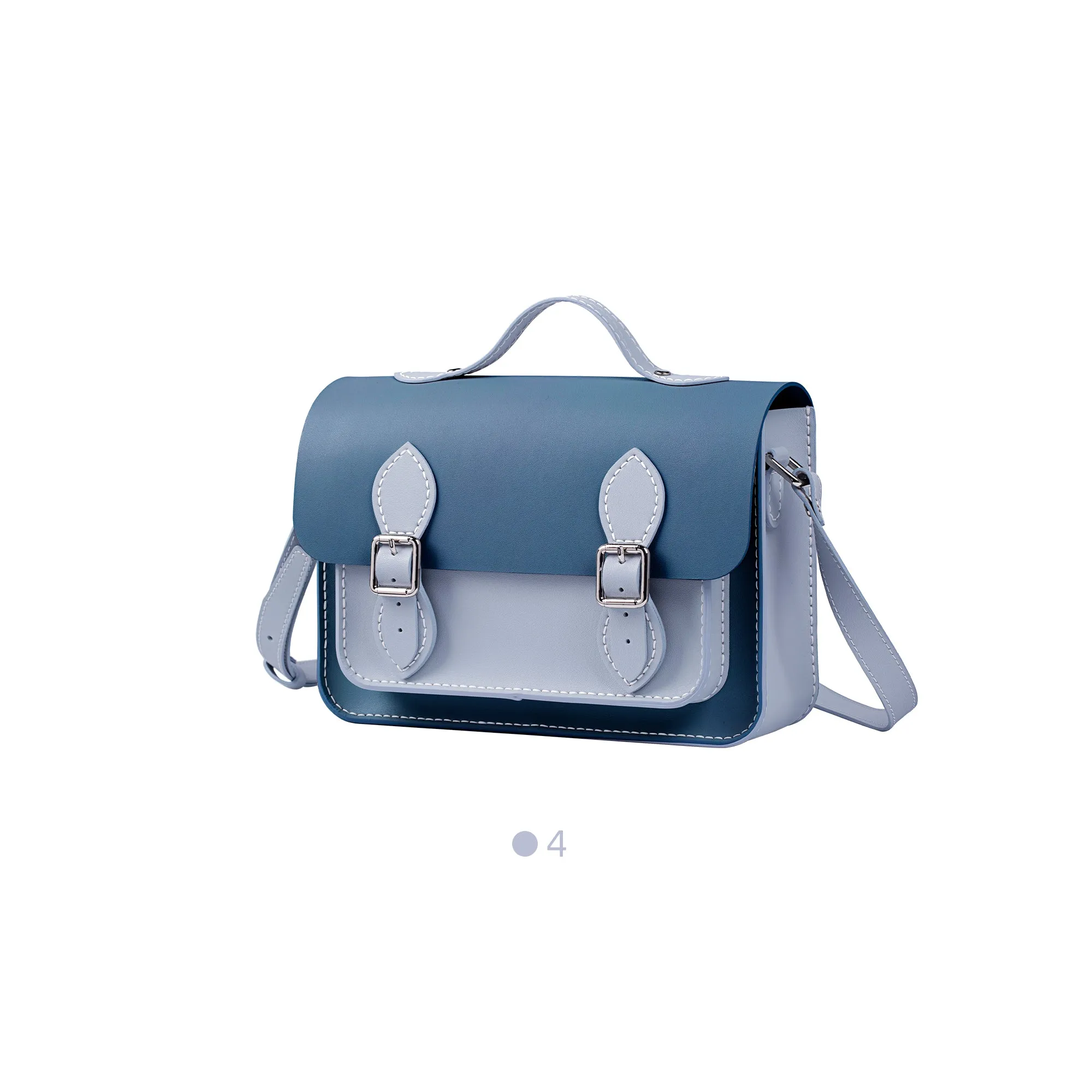 Colorblock Leather Cambridge Bag Kit-Large Size