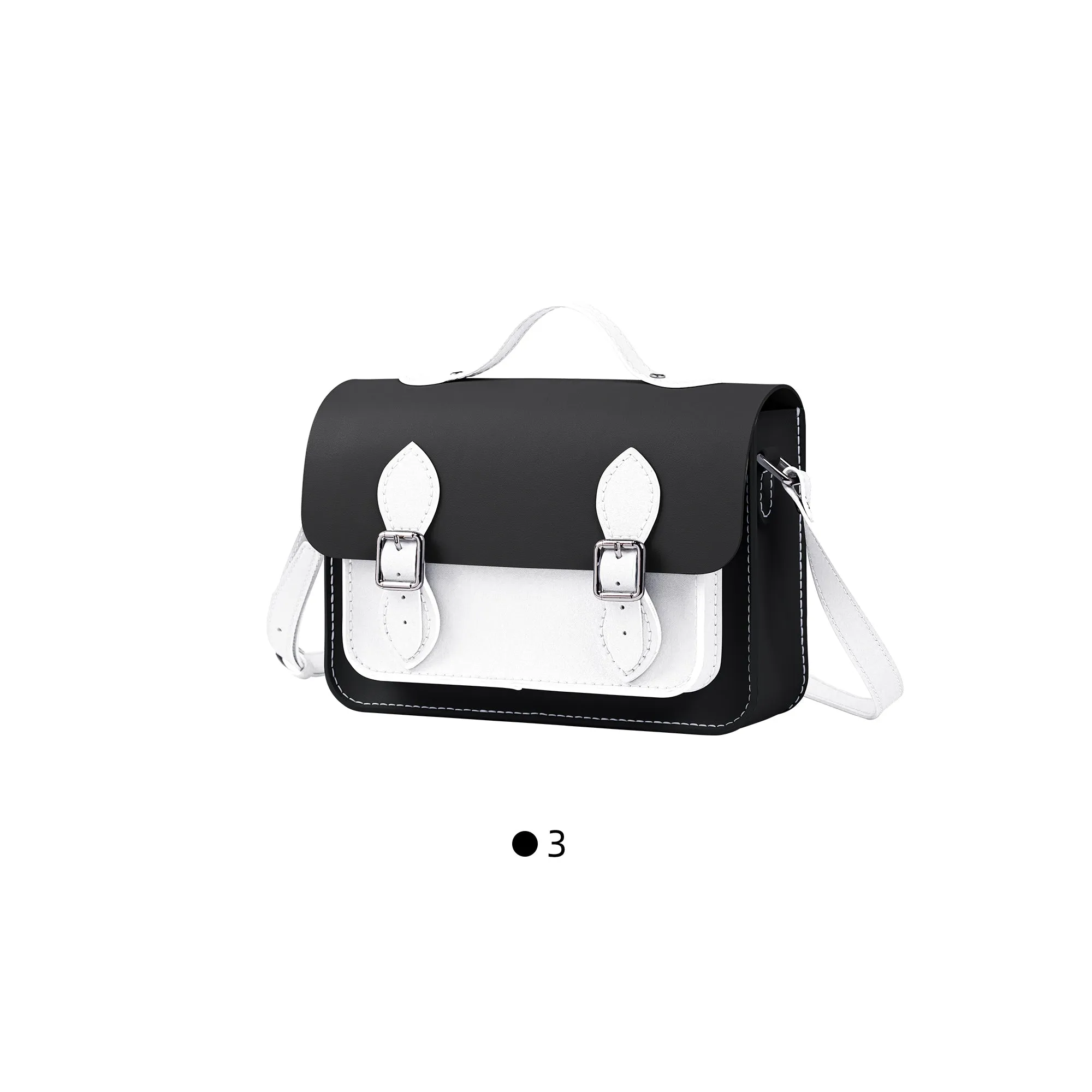 Colorblock Leather Cambridge Bag Kit-Large Size
