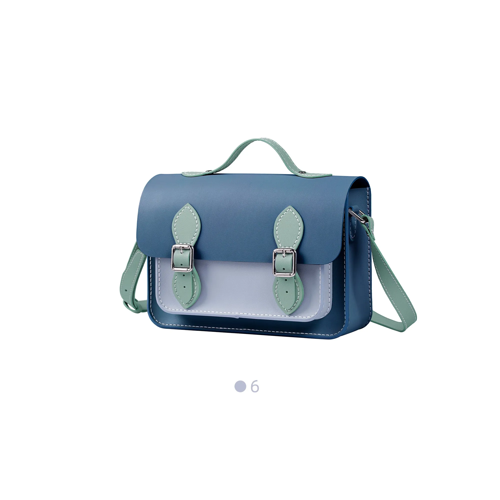 Colorblock Leather Cambridge Bag Kit-Large Size