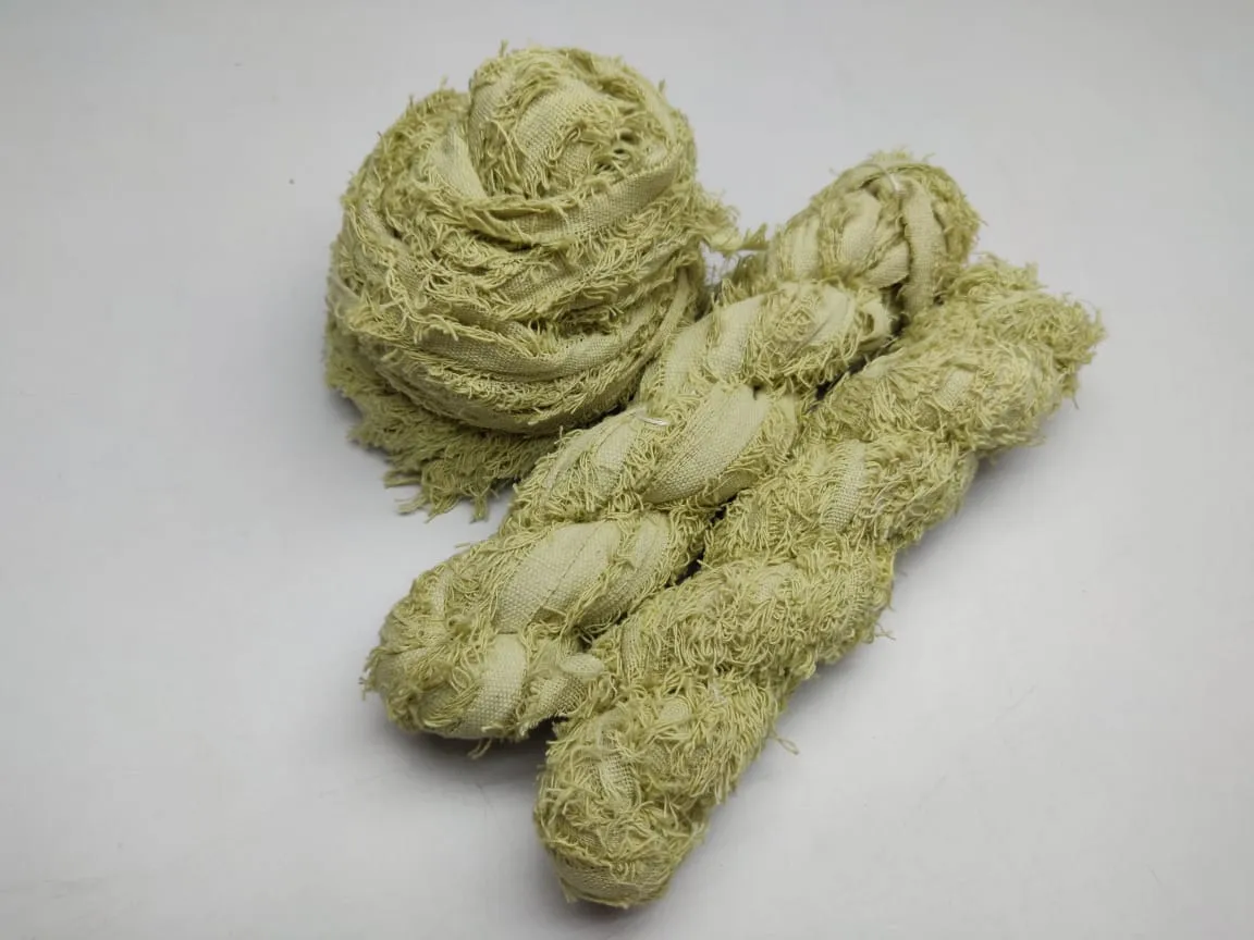 Cotton Frizz Ribbon - Sickly