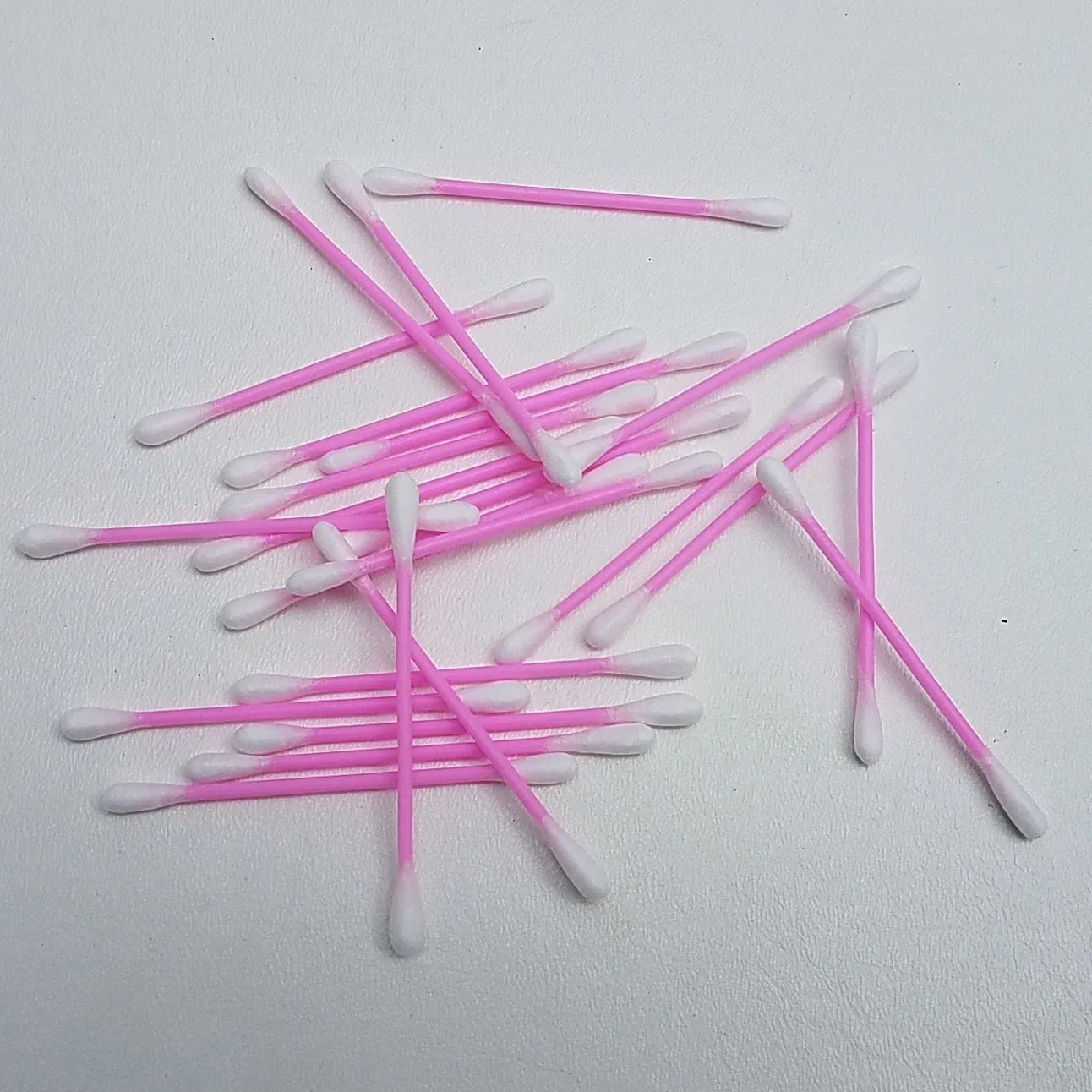 Cotton Swabs Double Q Tip 3” Plastic Pink Blue Yellow White 500 each Total 2000