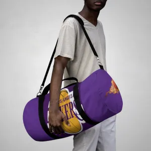 Custom Lakers Team Duffel Bag, Lakers Bag, Team bag, Custom bag, Personalized bag