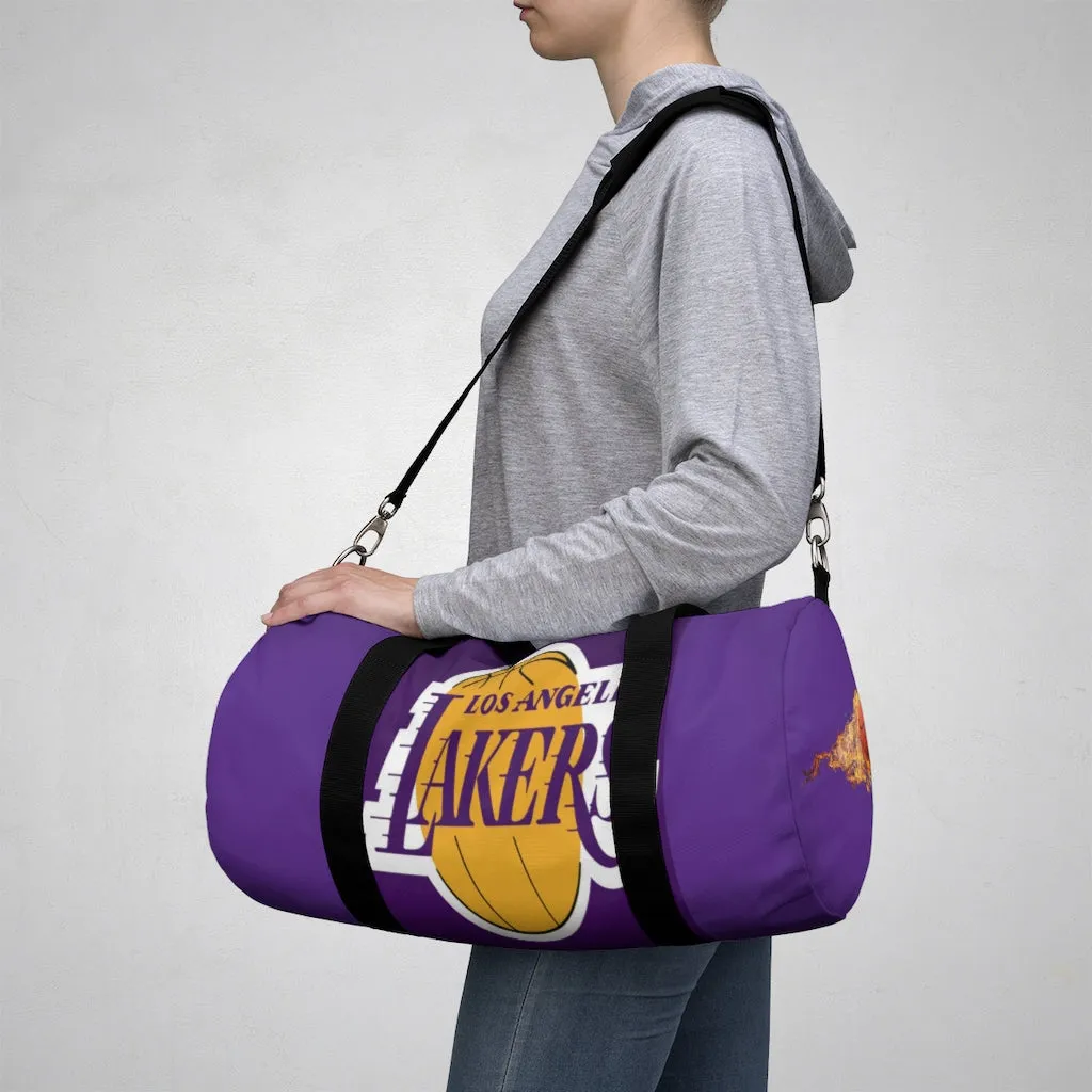 Custom Lakers Team Duffel Bag, Lakers Bag, Team bag, Custom bag, Personalized bag