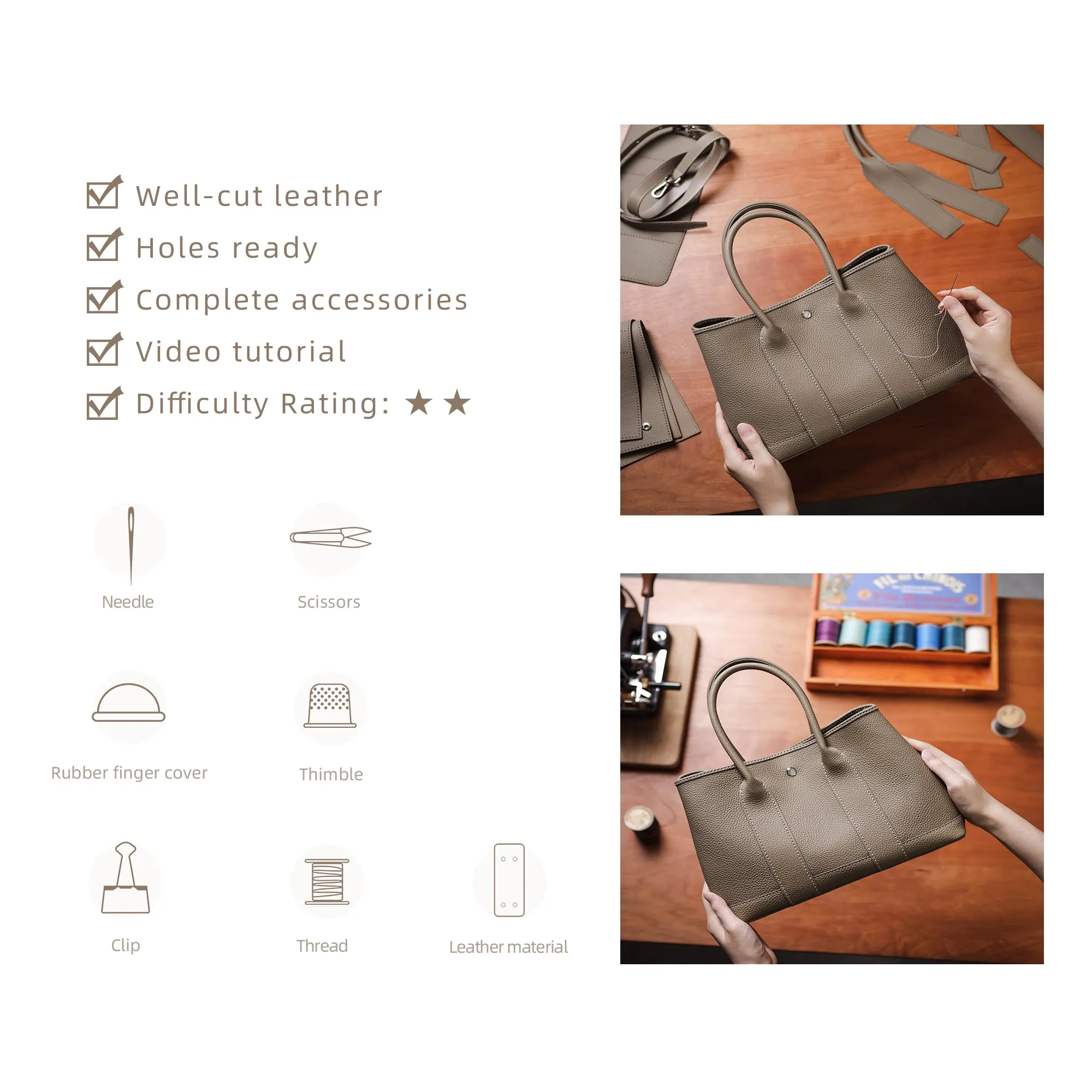 DIY Bag Kits - Personalized Tote Handbag