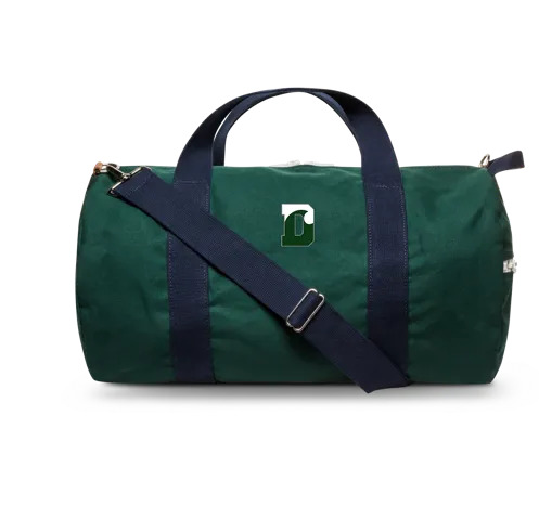 Duffel - Hudson Sutler - LARGE Green with Navy Blue Straps - Custom Order