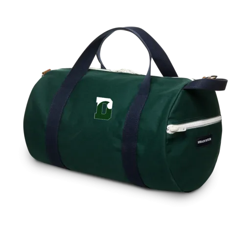 Duffel - Hudson Sutler - MEDIUM Green with Navy Blue Straps - Custom Order