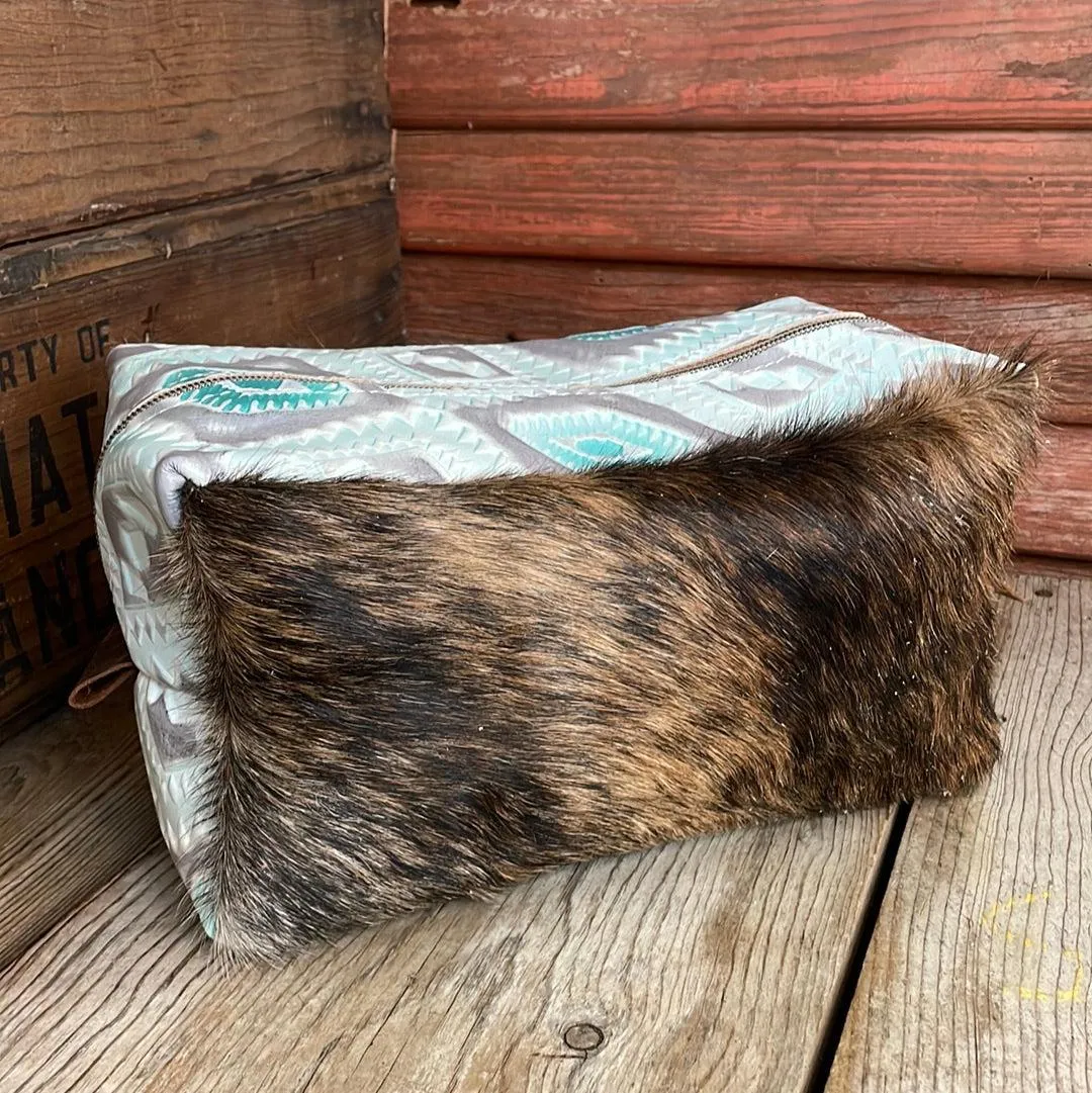 Dutton - Brindle w/ Turquoise Sand Aztec